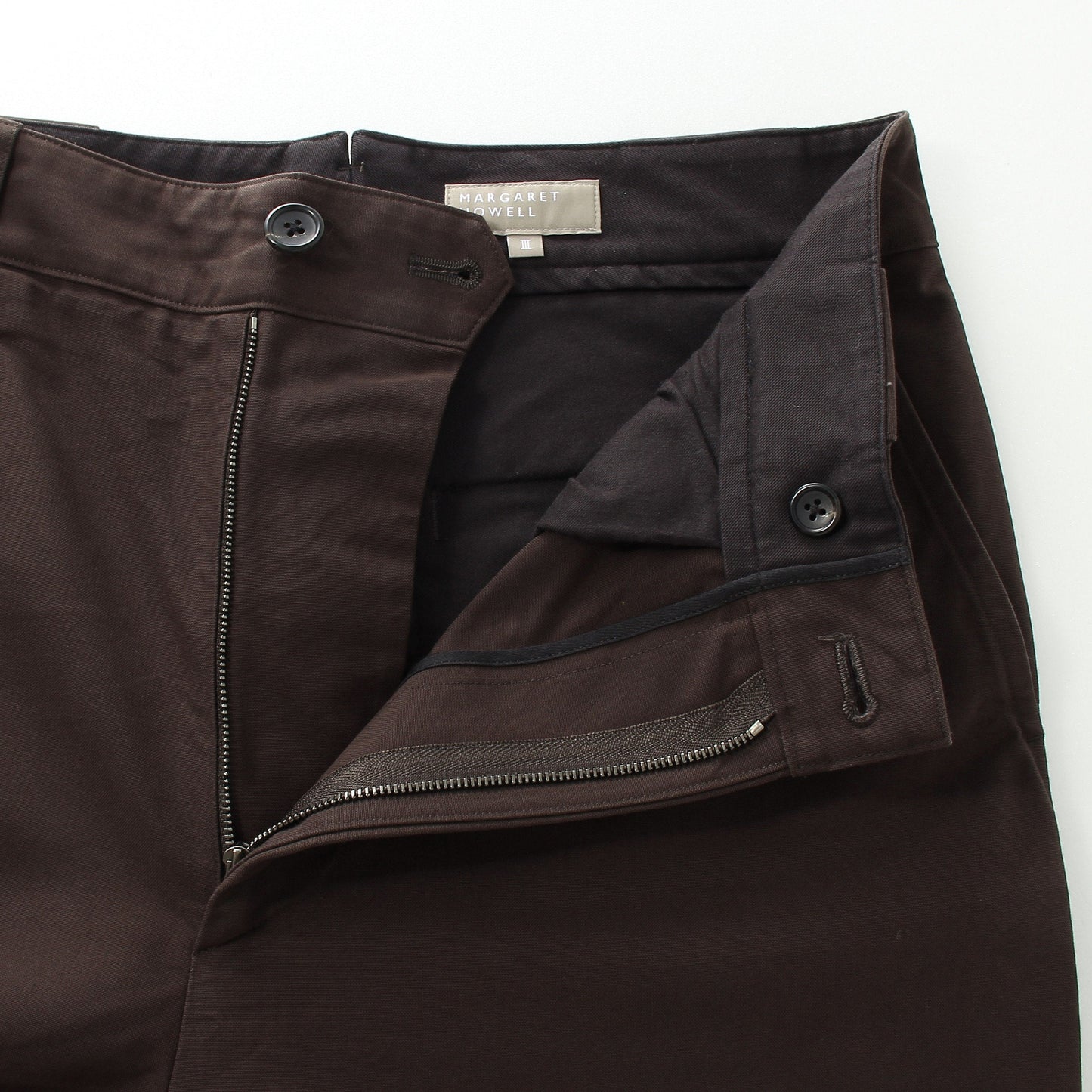 COTTON OXFORD TROUSERS