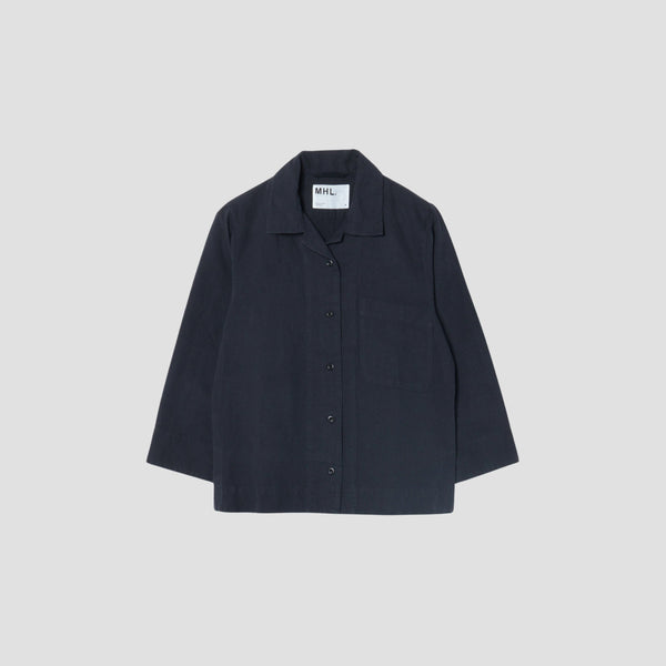 PLAIN COTTON LINEN SHIRT