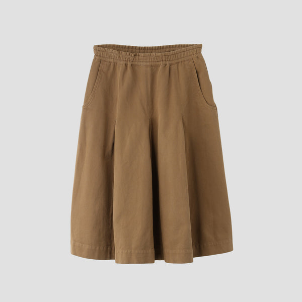 SOFT TWISTED YARN DYE COTTON SKIRT