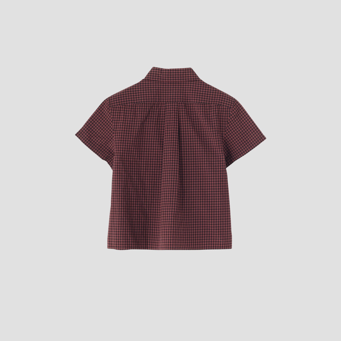 DRY GINGHAMCHECK COTTON SHIRT