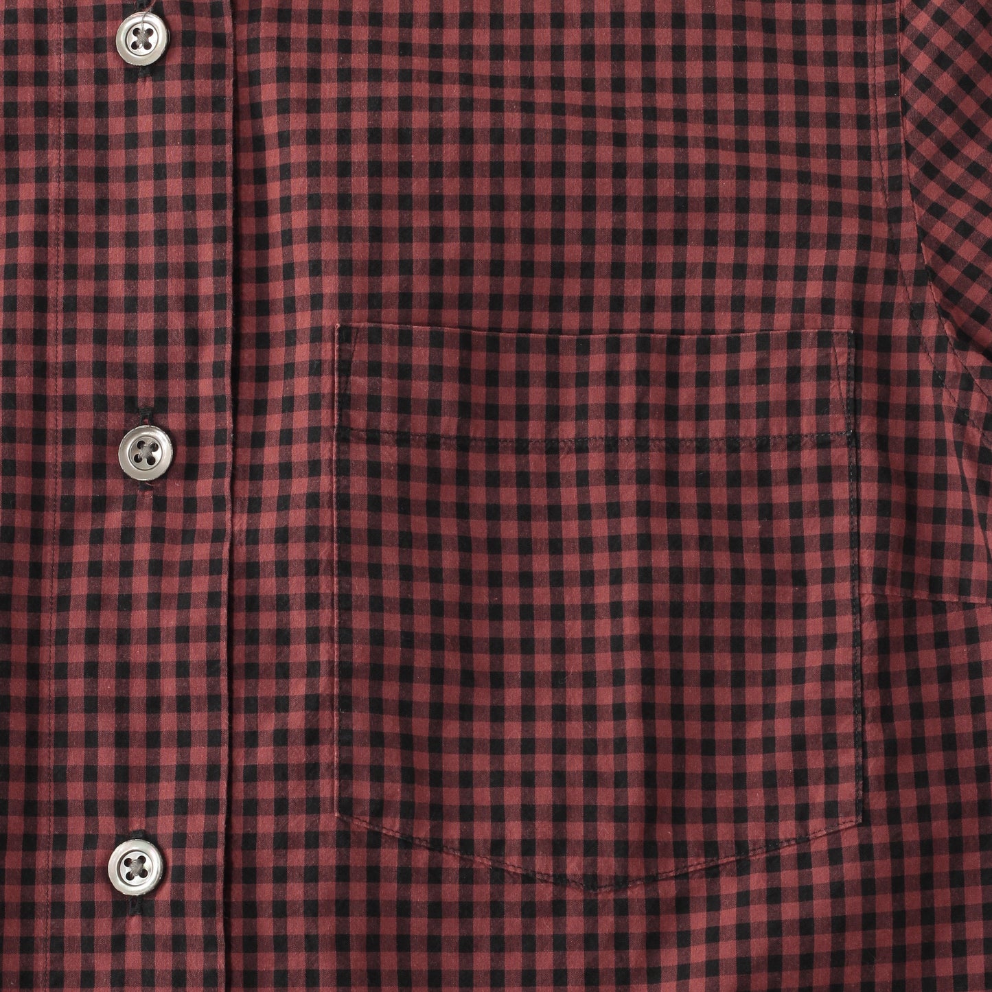 DRY GINGHAMCHECK COTTON SHIRT