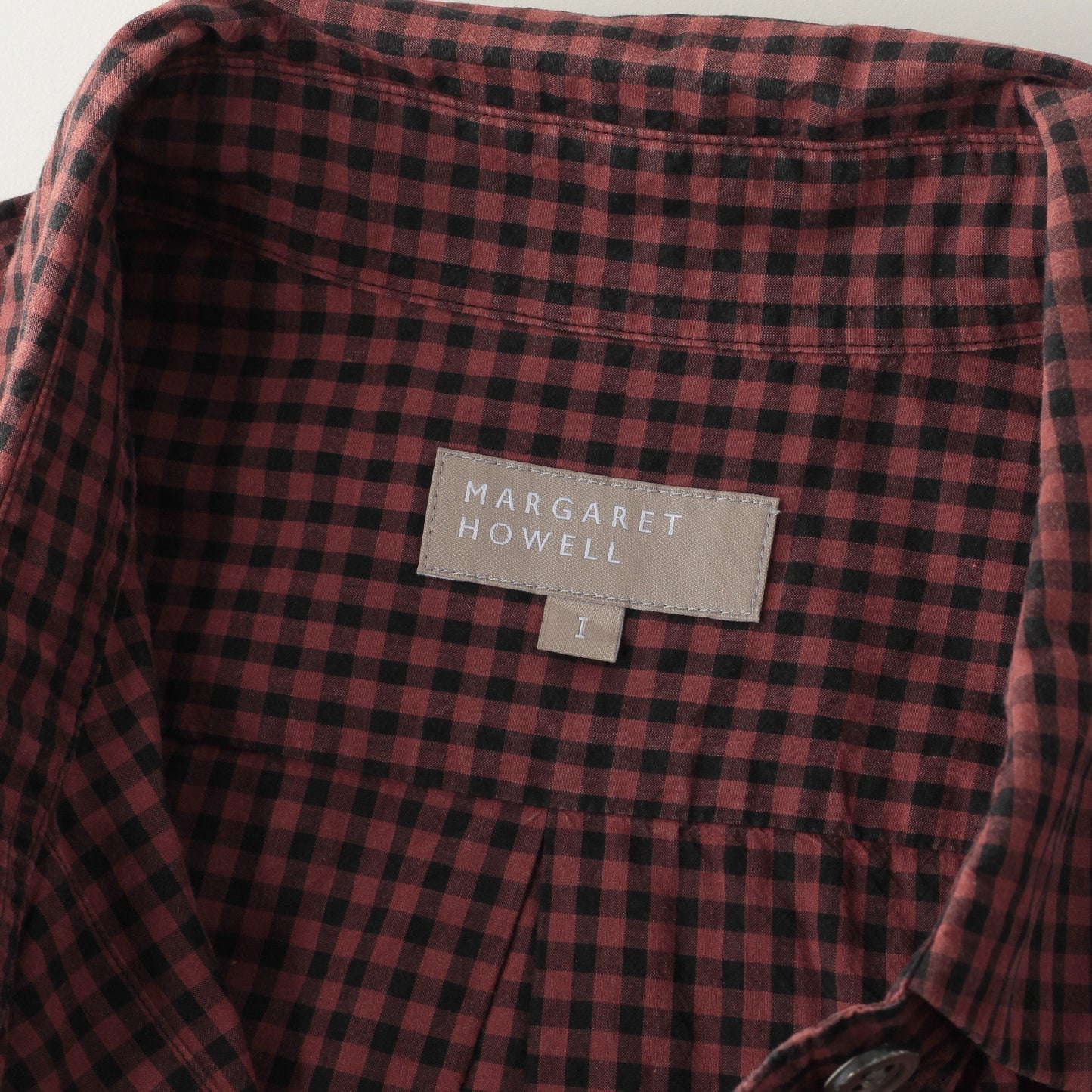 DRY GINGHAMCHECK COTTON SHIRT