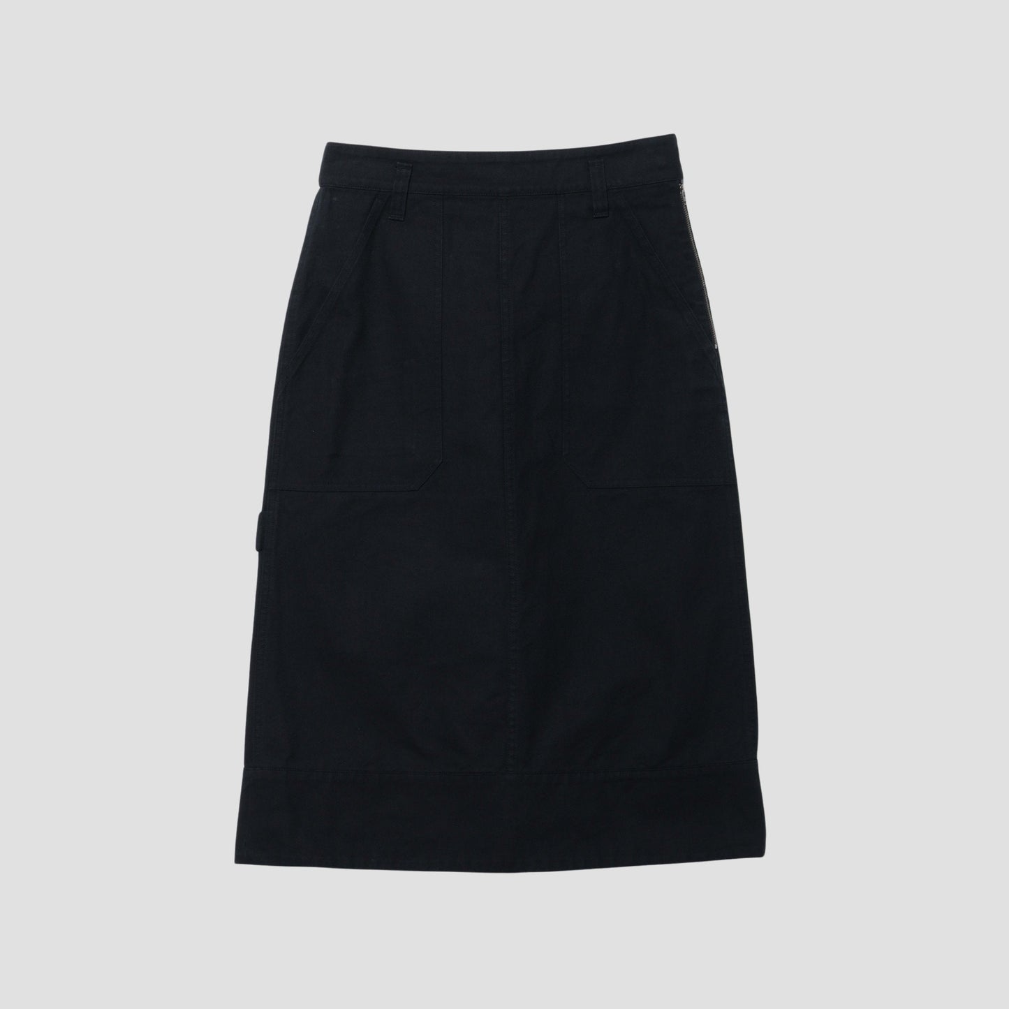 ORGANIC COTTON GABERDINE SKIRT