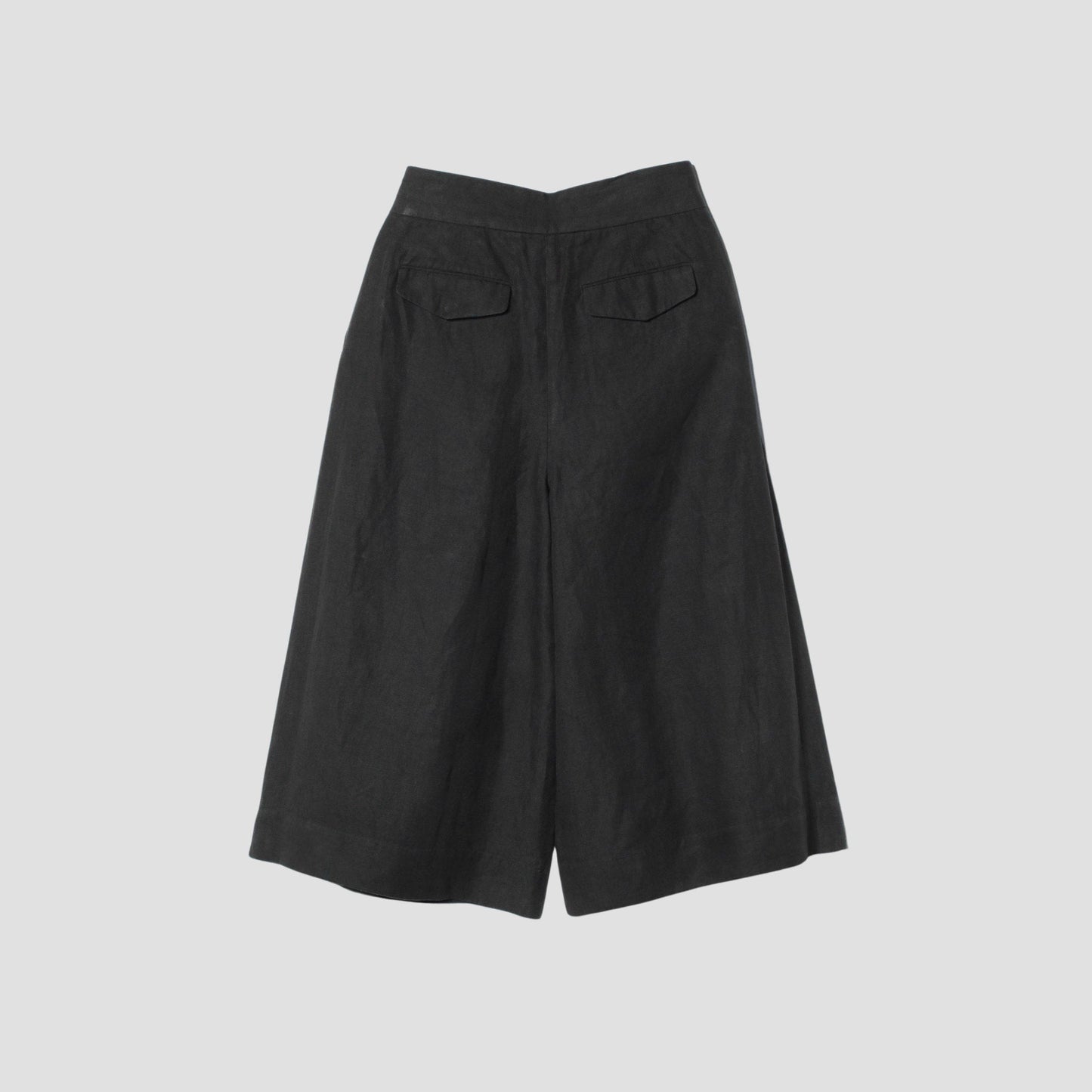 COATED LINEN PLAINWEAVE TROUSERS