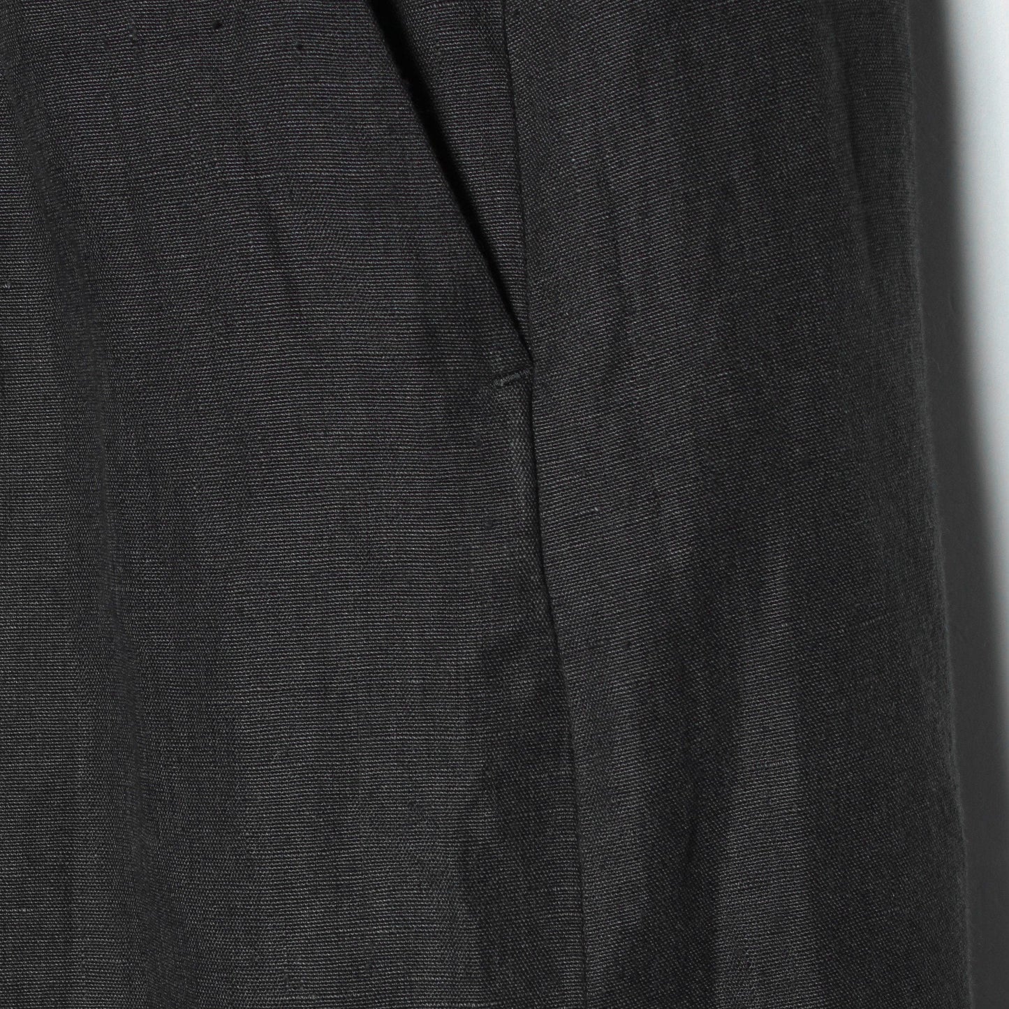 COATED LINEN PLAINWEAVE TROUSERS