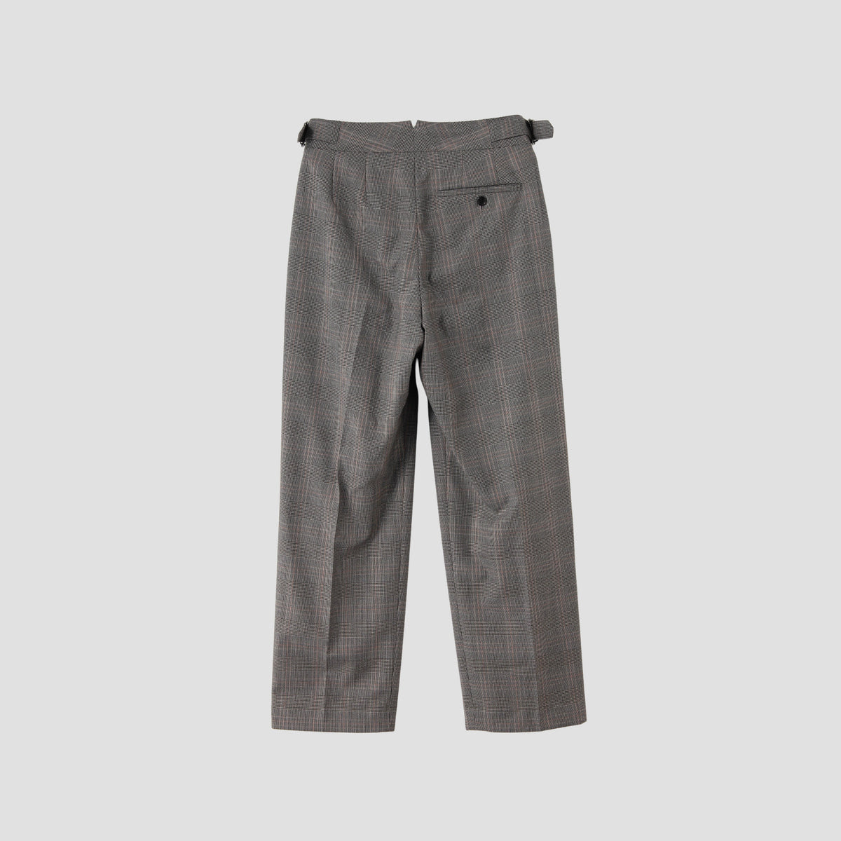 OVERCHECK WOOL TROUSERS
