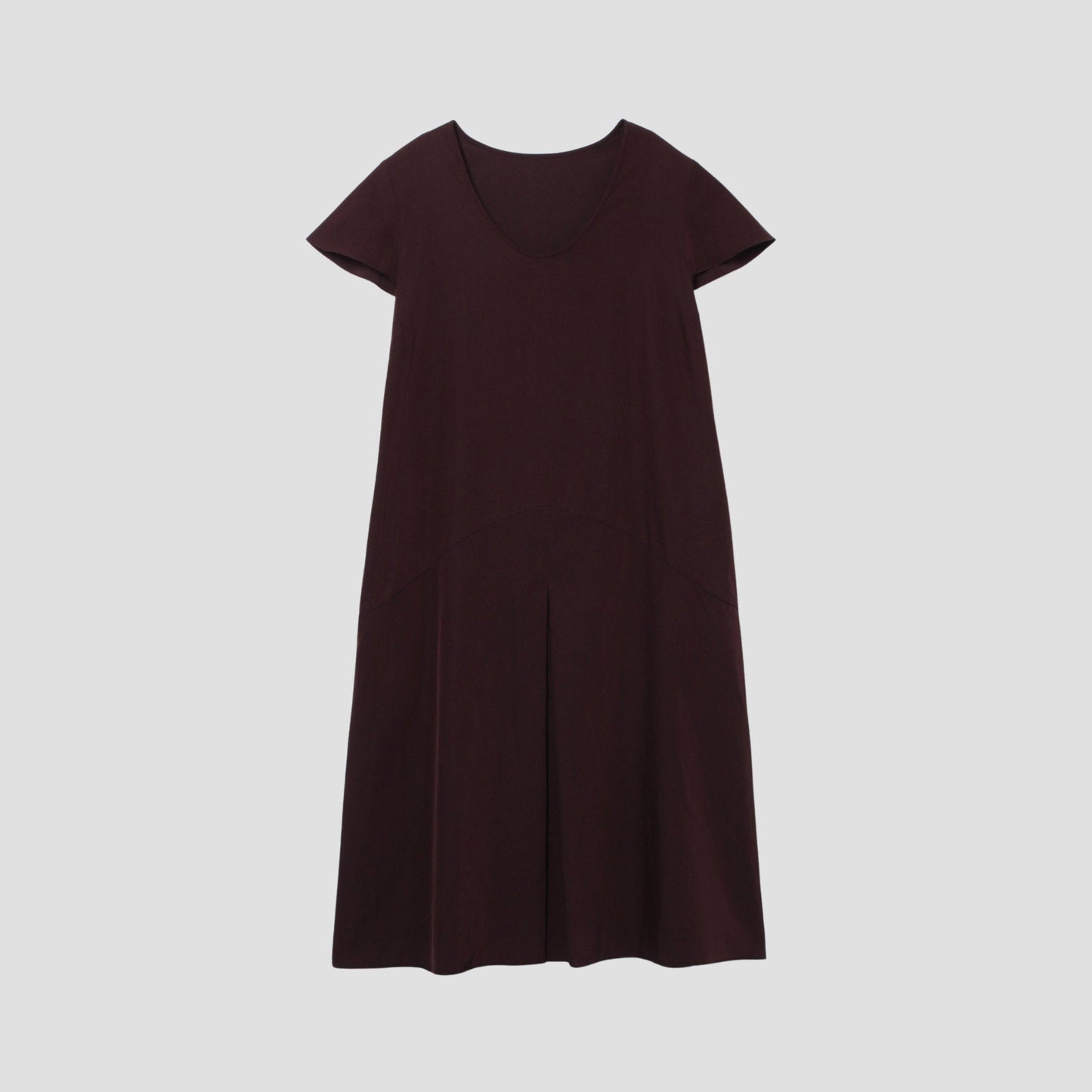GLAZED COTTON CUPRA DRESS