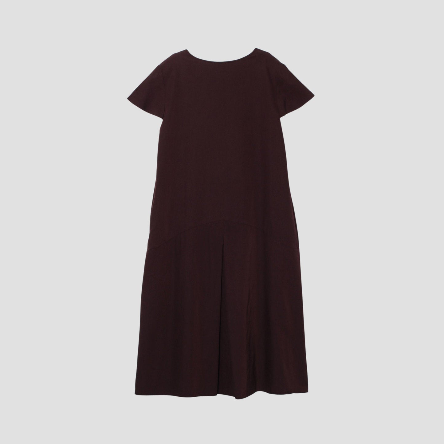 GLAZED COTTON CUPRA DRESS