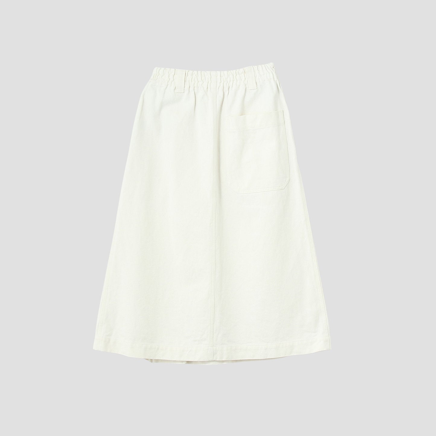 WORN LINEN COTTON DRILL SKIRT