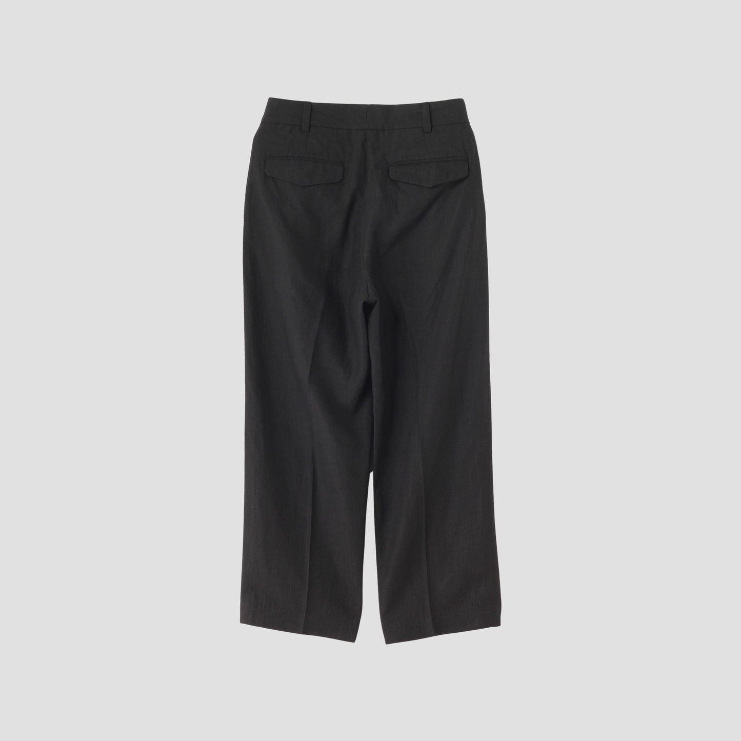 DENSE FINE LINEN POPLIN TROUSERS
