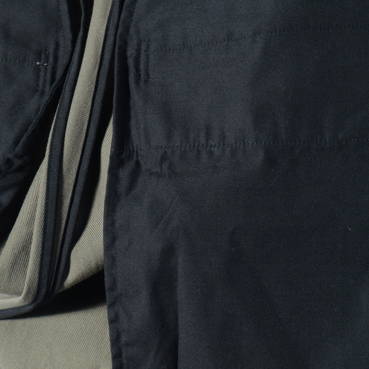 WOOL COTTON TWILL TROUSERS