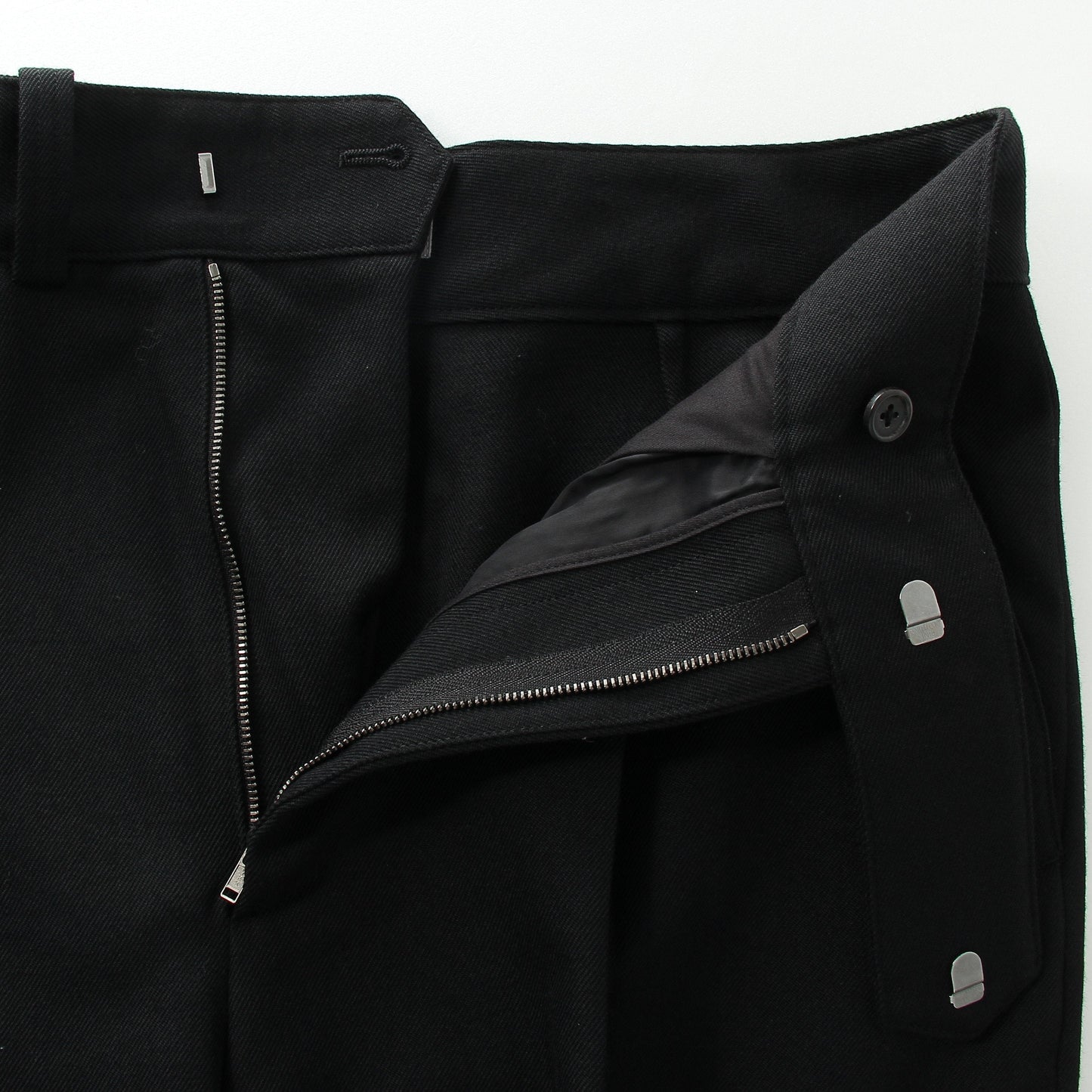 WOOL GABARDINE TROUSERS