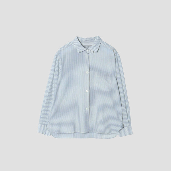 PYJAMA STRIPE COTTON CASHMERE SHIRT