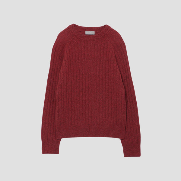 CASHMERE WOOL CABLE KNIT