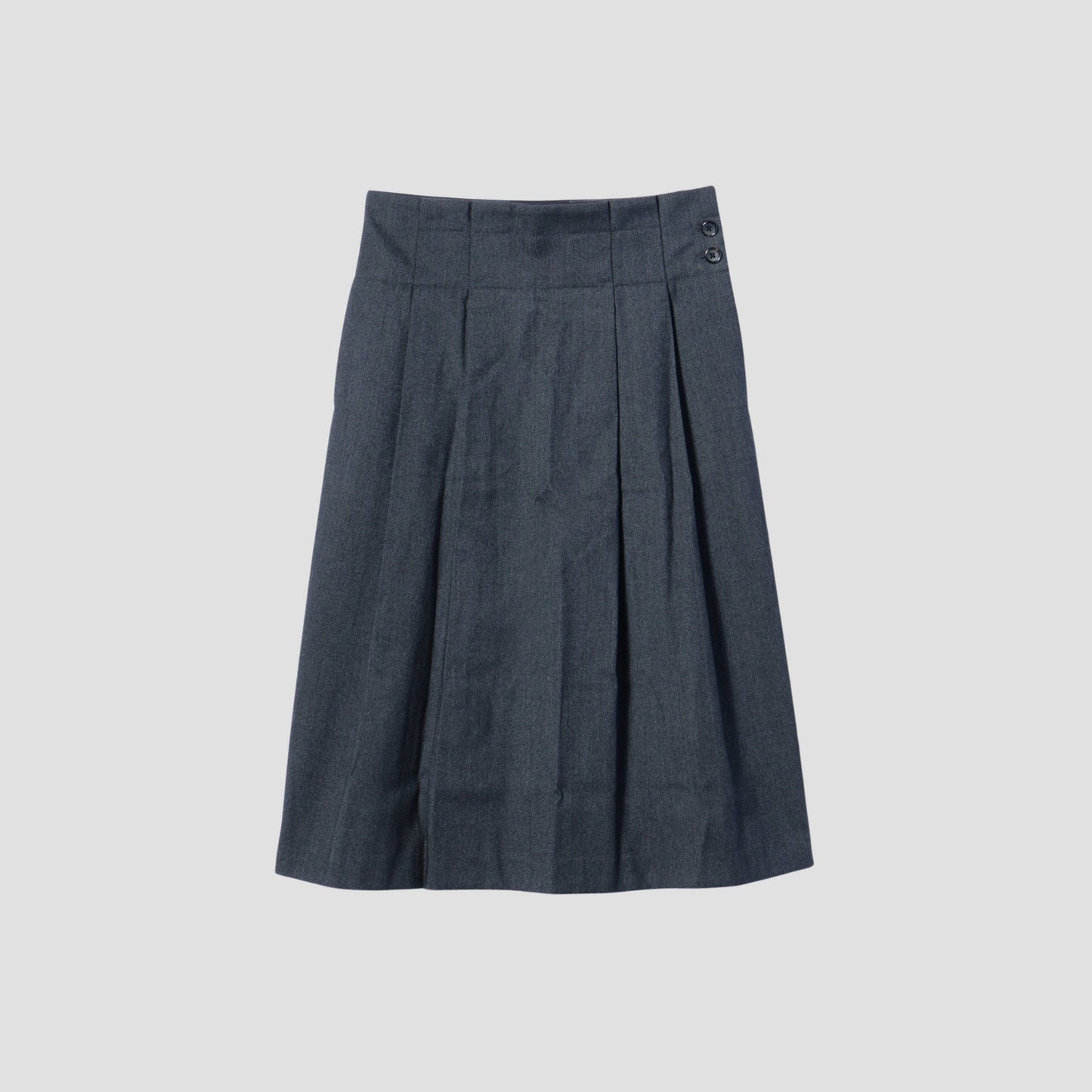 BRUSHED COTTON WOOL SKIRT