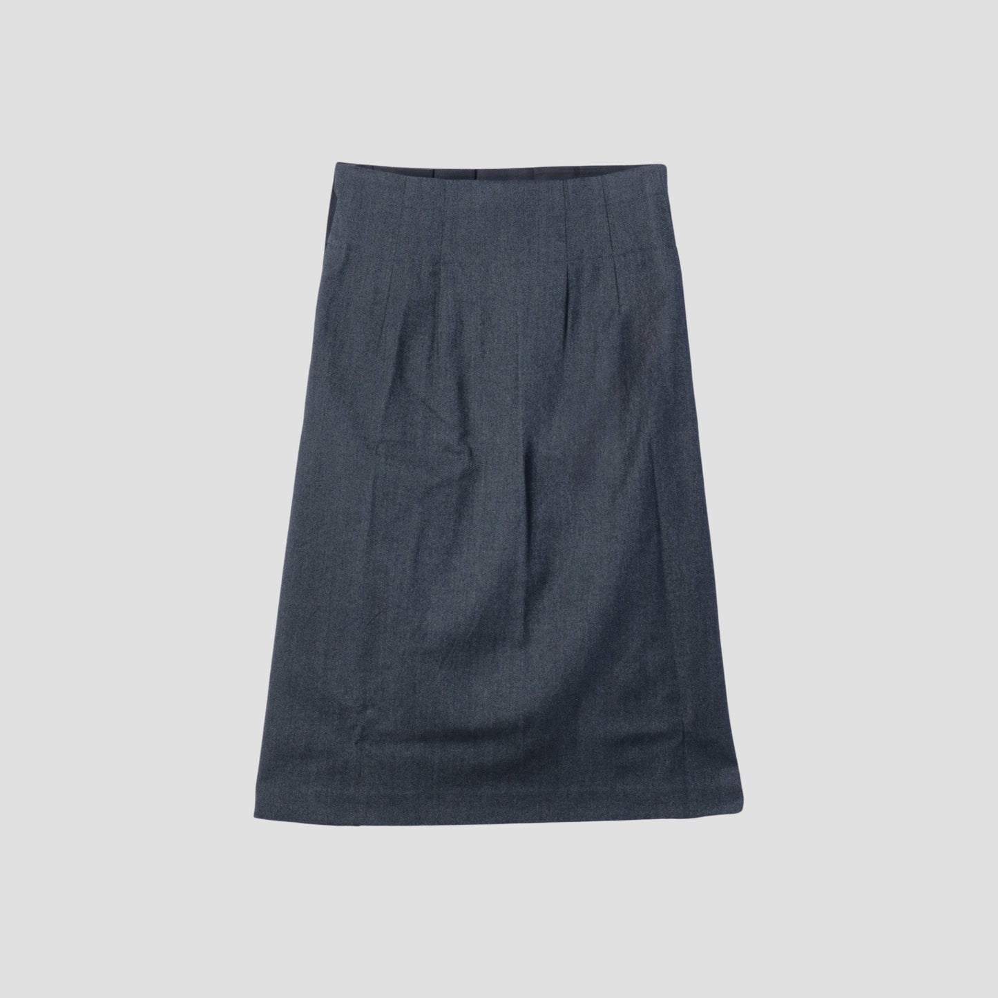 BRUSHED COTTON WOOL SKIRT