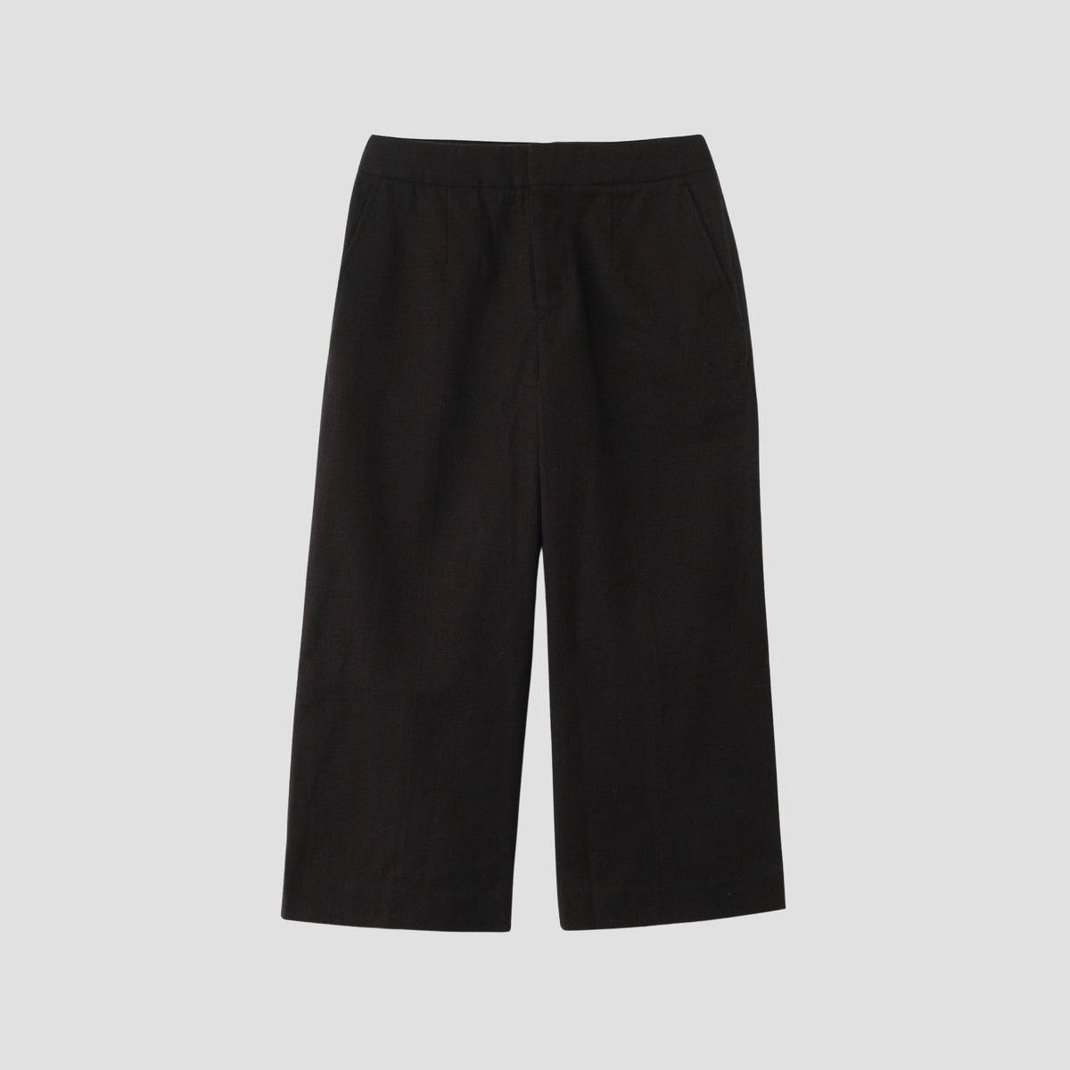 BRUSHED COTTON WOOL TROUSERS