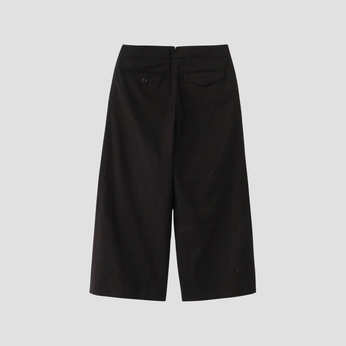 BRUSHED COTTON WOOL TROUSERS