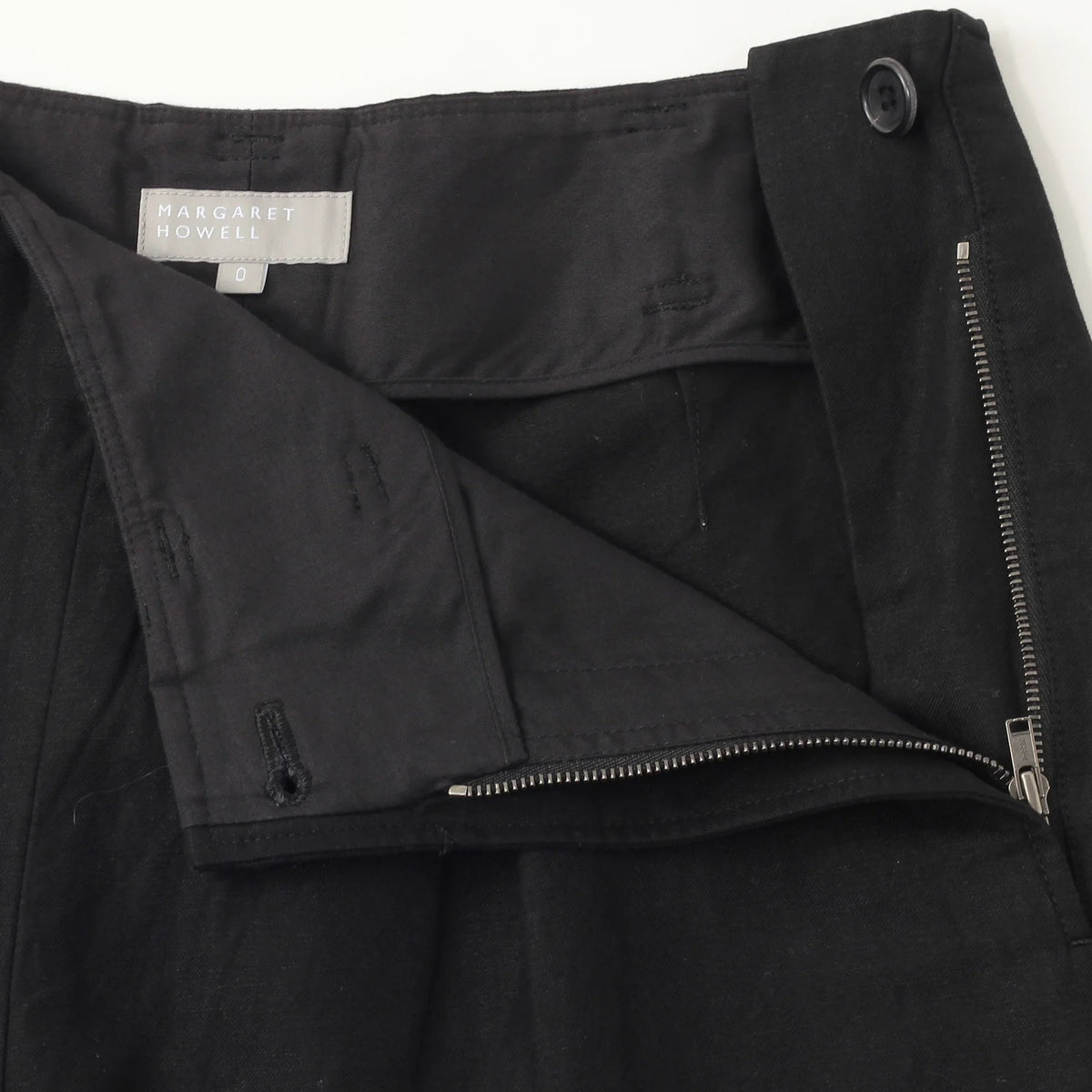 COTTON LINEN TWILL TROUSERS