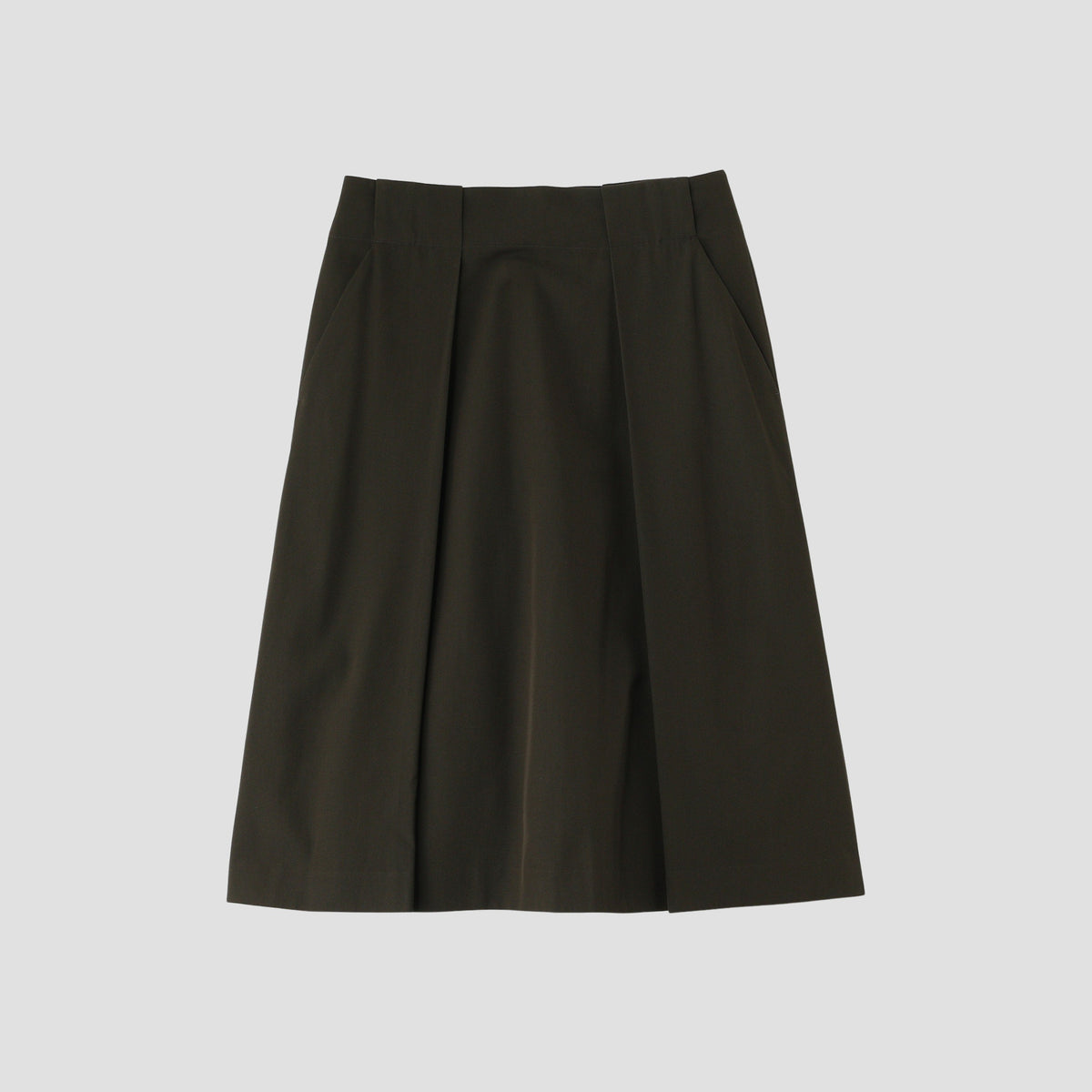 COMPACT COTTON WOOL SKIRT