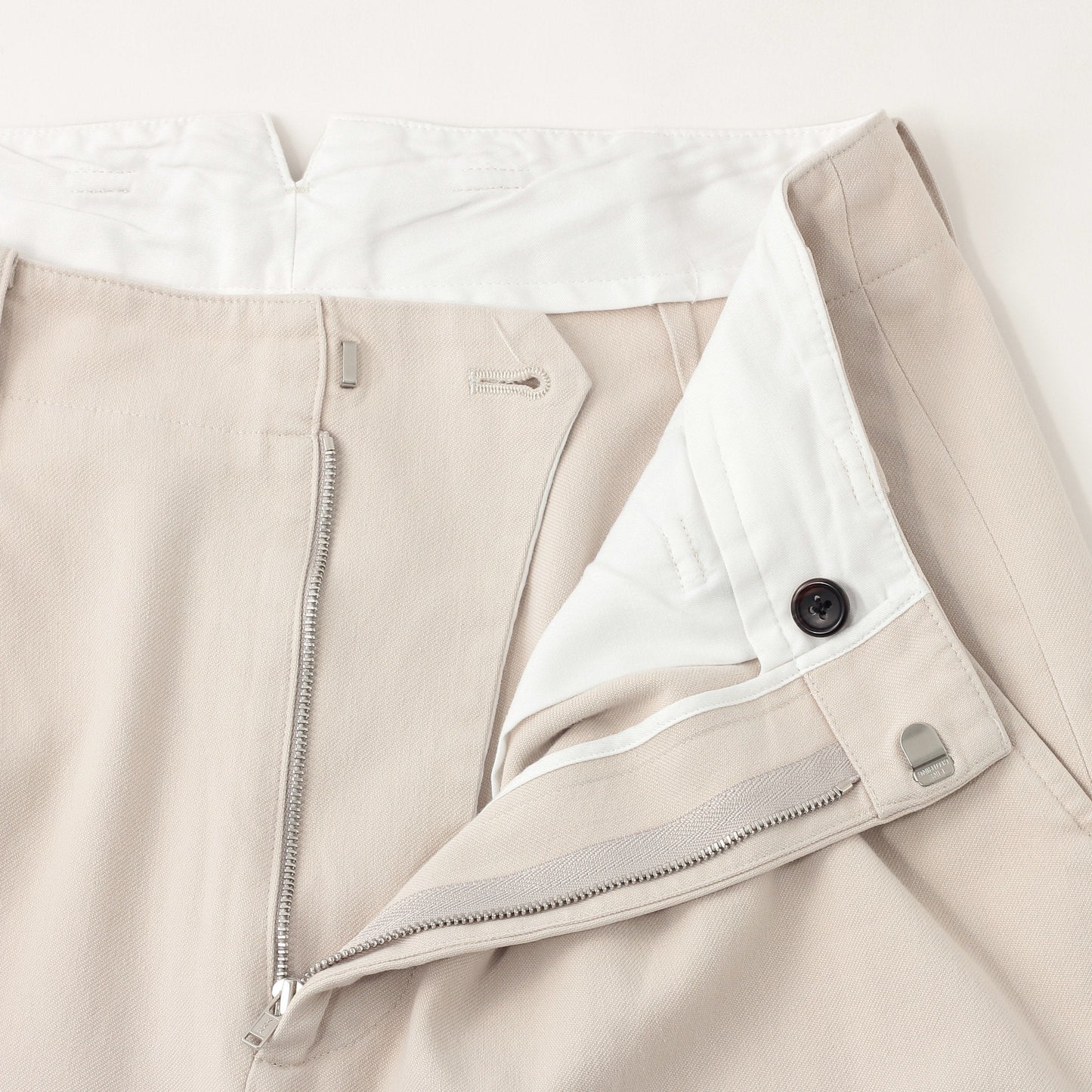 WASHED COTTON TWILL TROUSERS