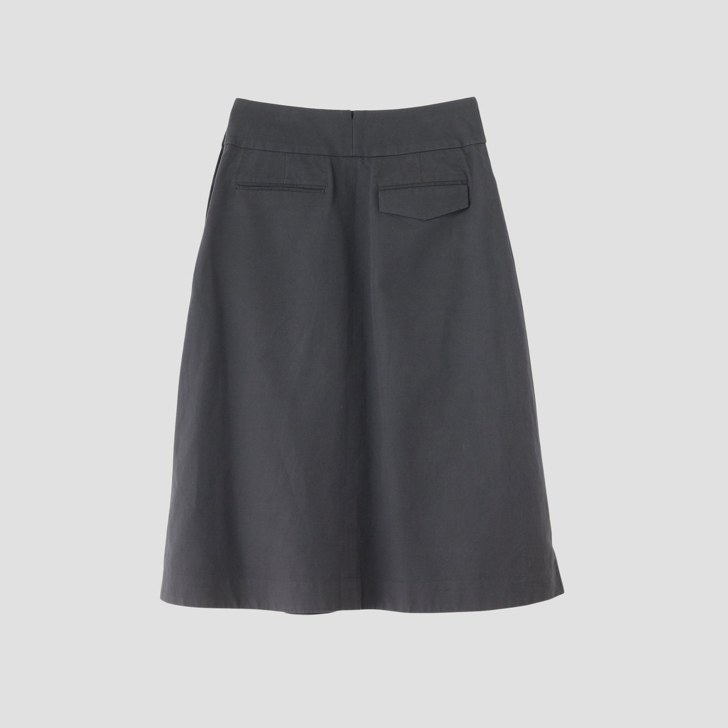 COTTON LINEN OXFORD SKIRT