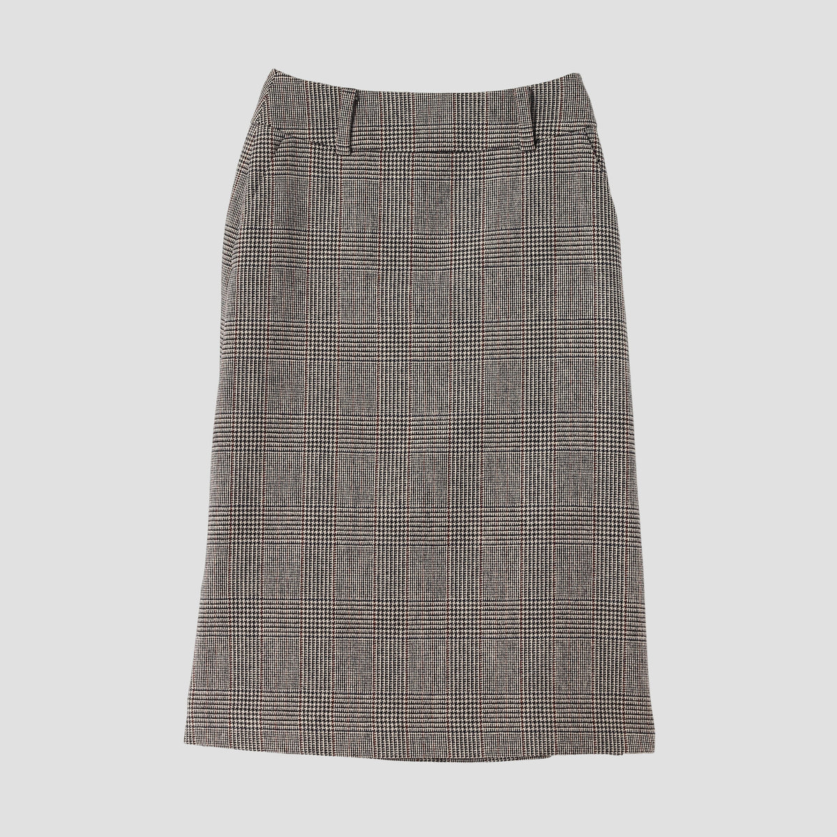 MULTI CHECK WOOL SKIRT