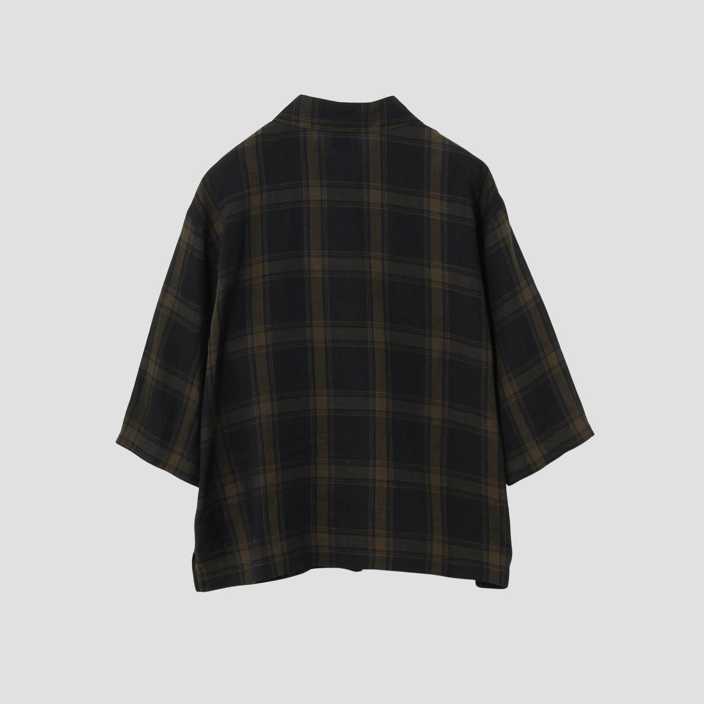 LARGE CHECK LINEN SHIRT
