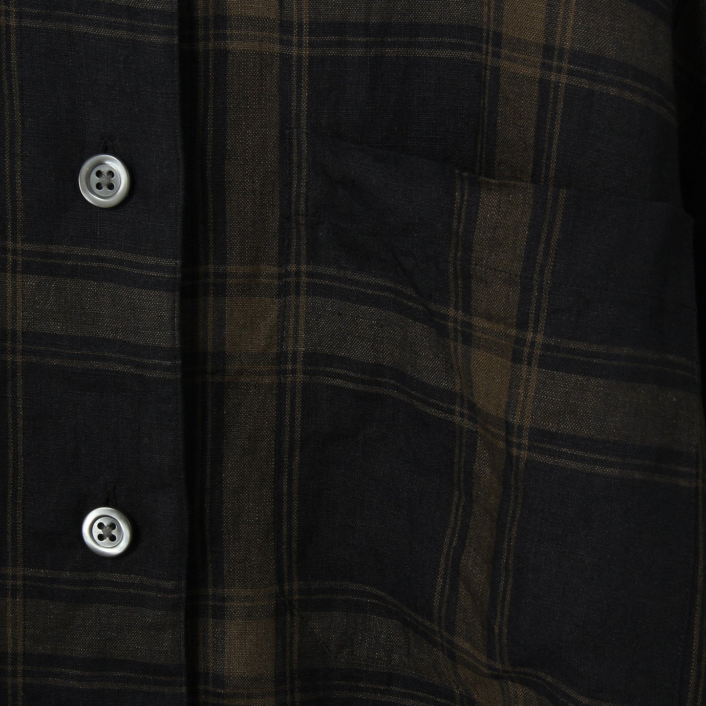 LARGE CHECK LINEN SHIRT