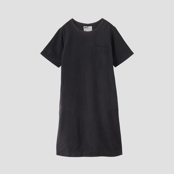 PLAIN COTTON LINEN DRESS