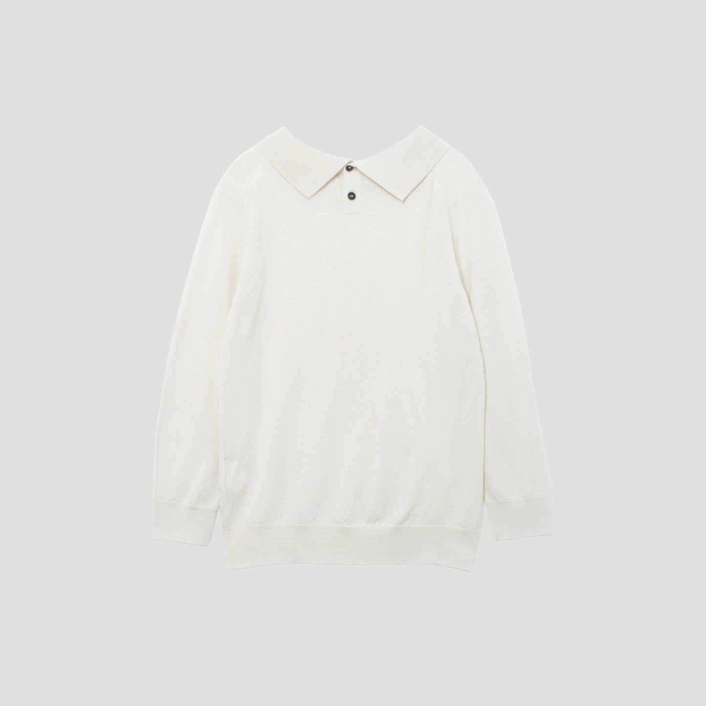FINE MERINO POLO COLLAR JUMPER KNIT