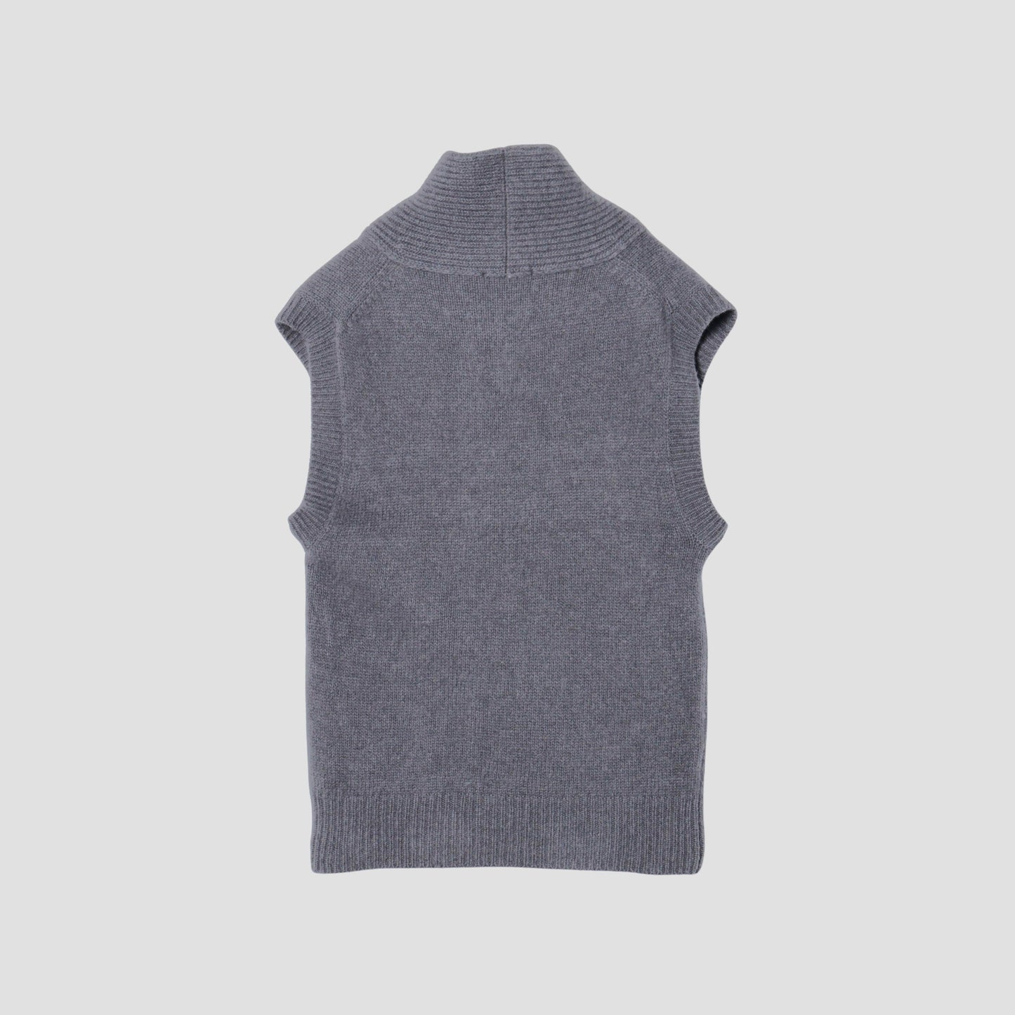 SHAWL COLLAR VEST KNIT