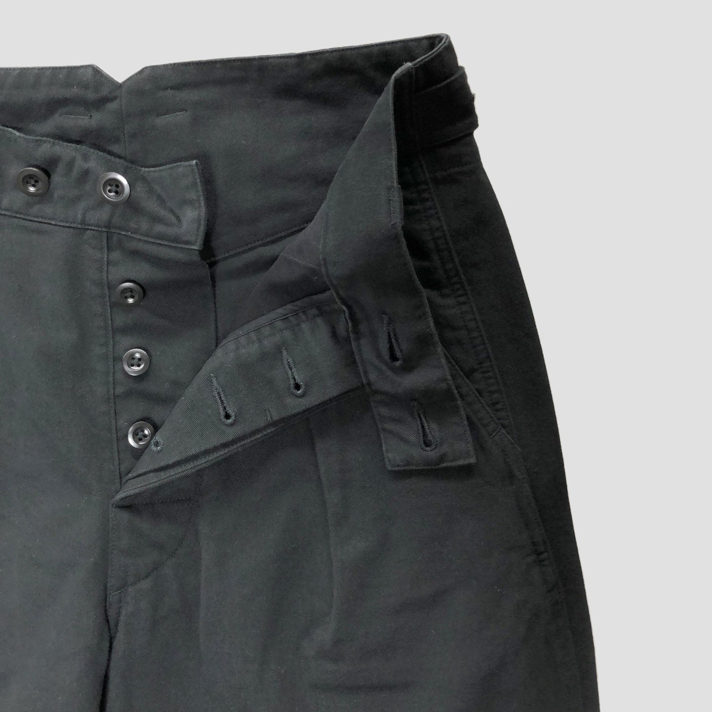 WASHED COTTON DRILL TROUSERS