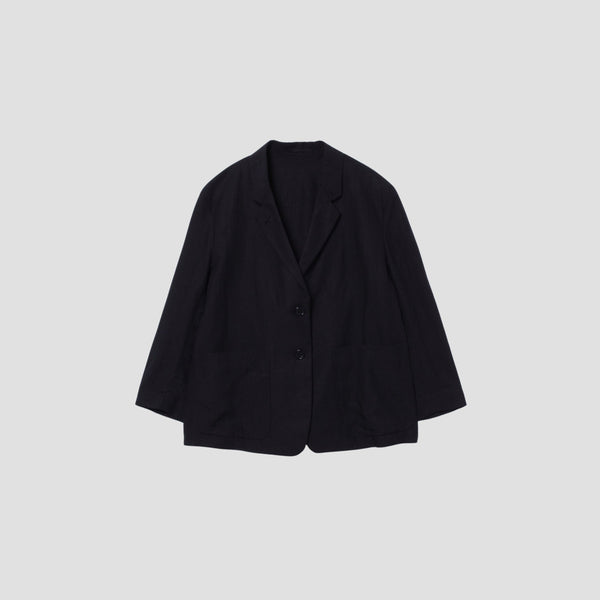 DENSE FINE LINEN POPLIN JACKET