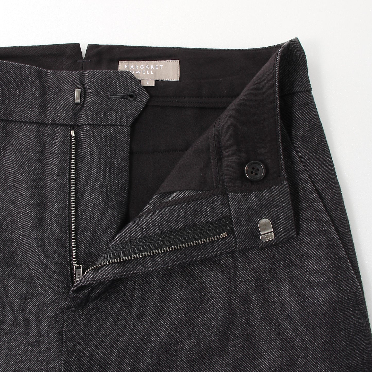 BRUSHED COTTON WOOL TROUSERS