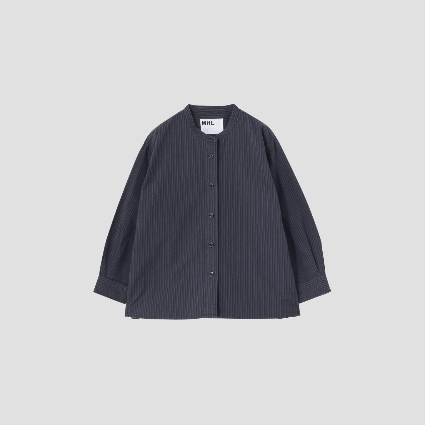 OFFSET STRIPE COTTON SHIRT