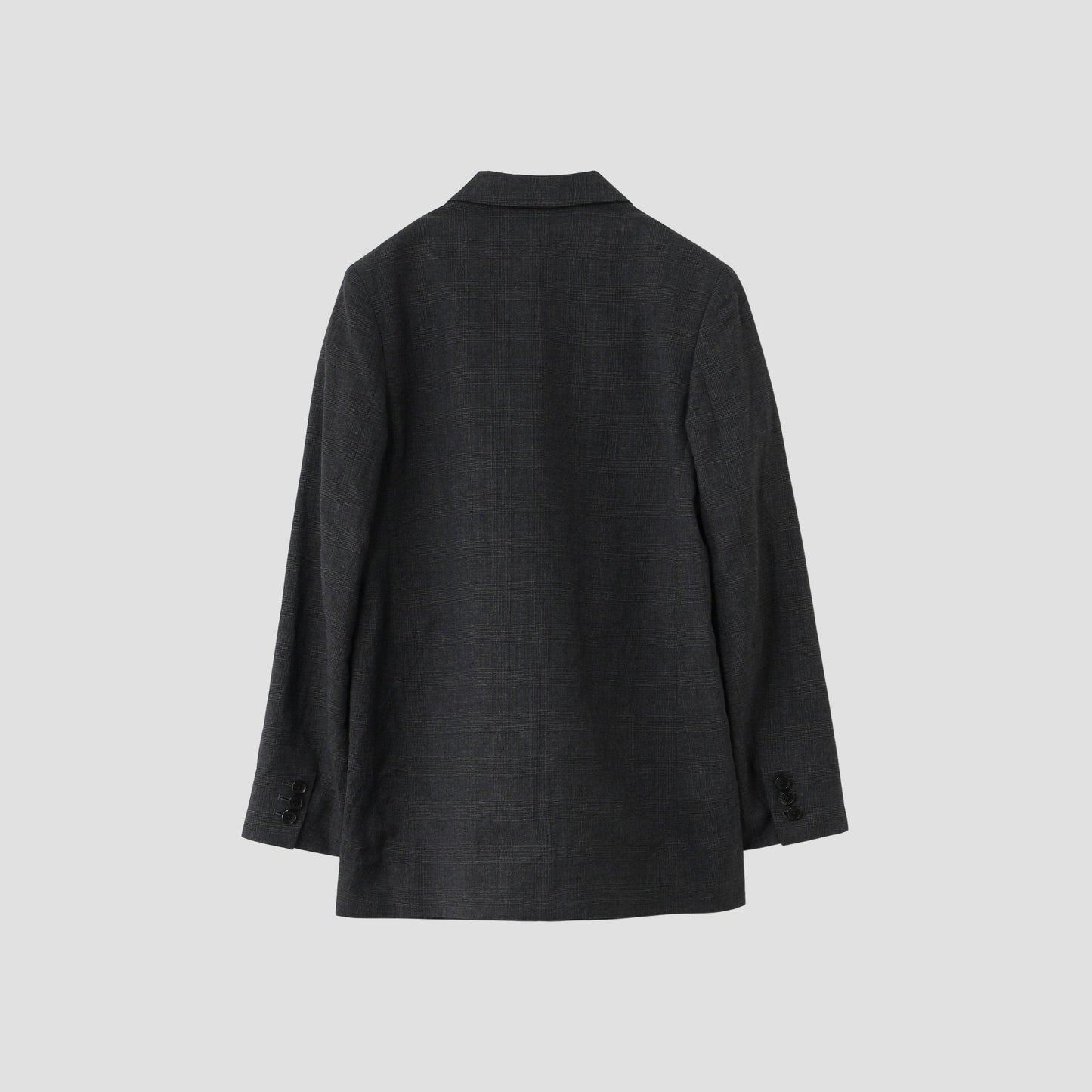 PRINCE OF WALES CHECK WOOL LINEN JACKET