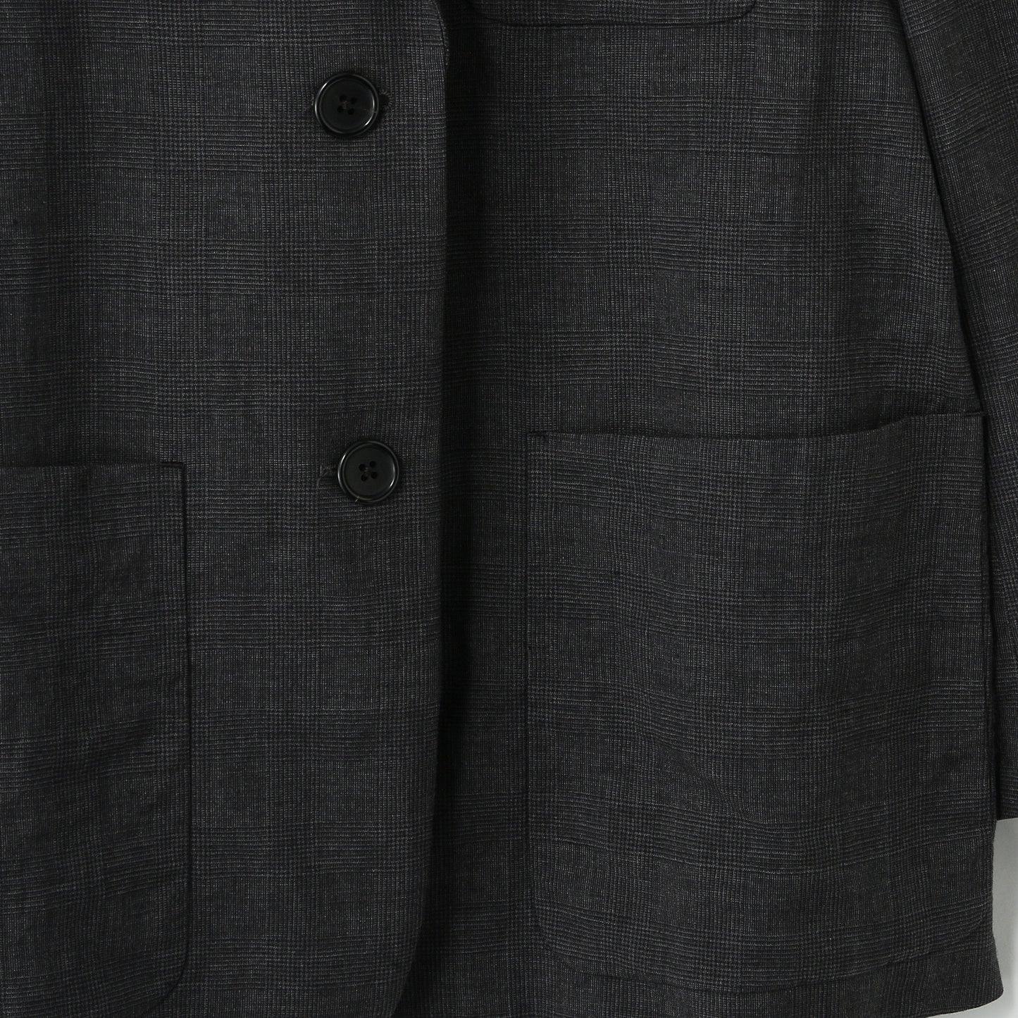 PRINCE OF WALES CHECK WOOL LINEN JACKET