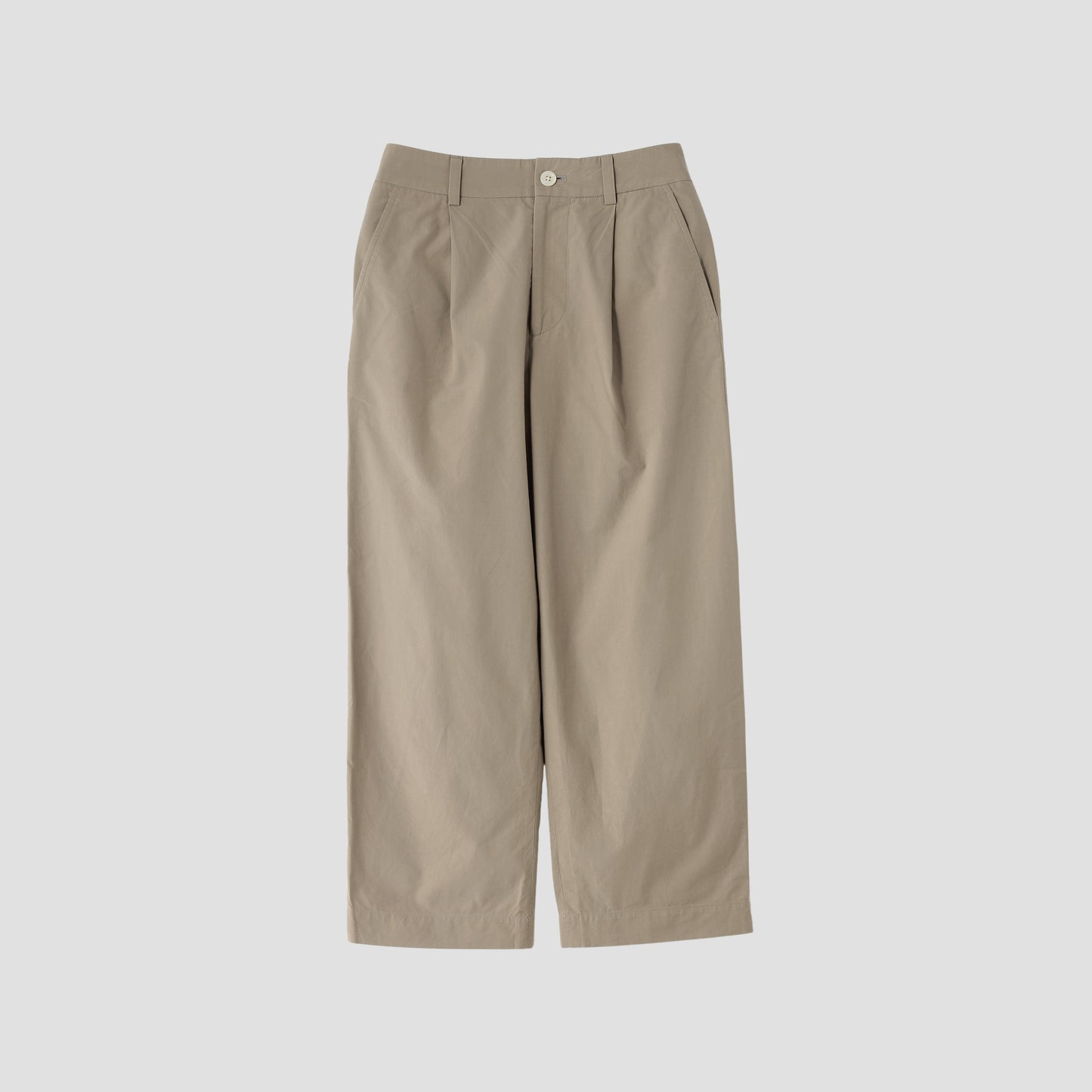 WASHED COTTON TROUSERS