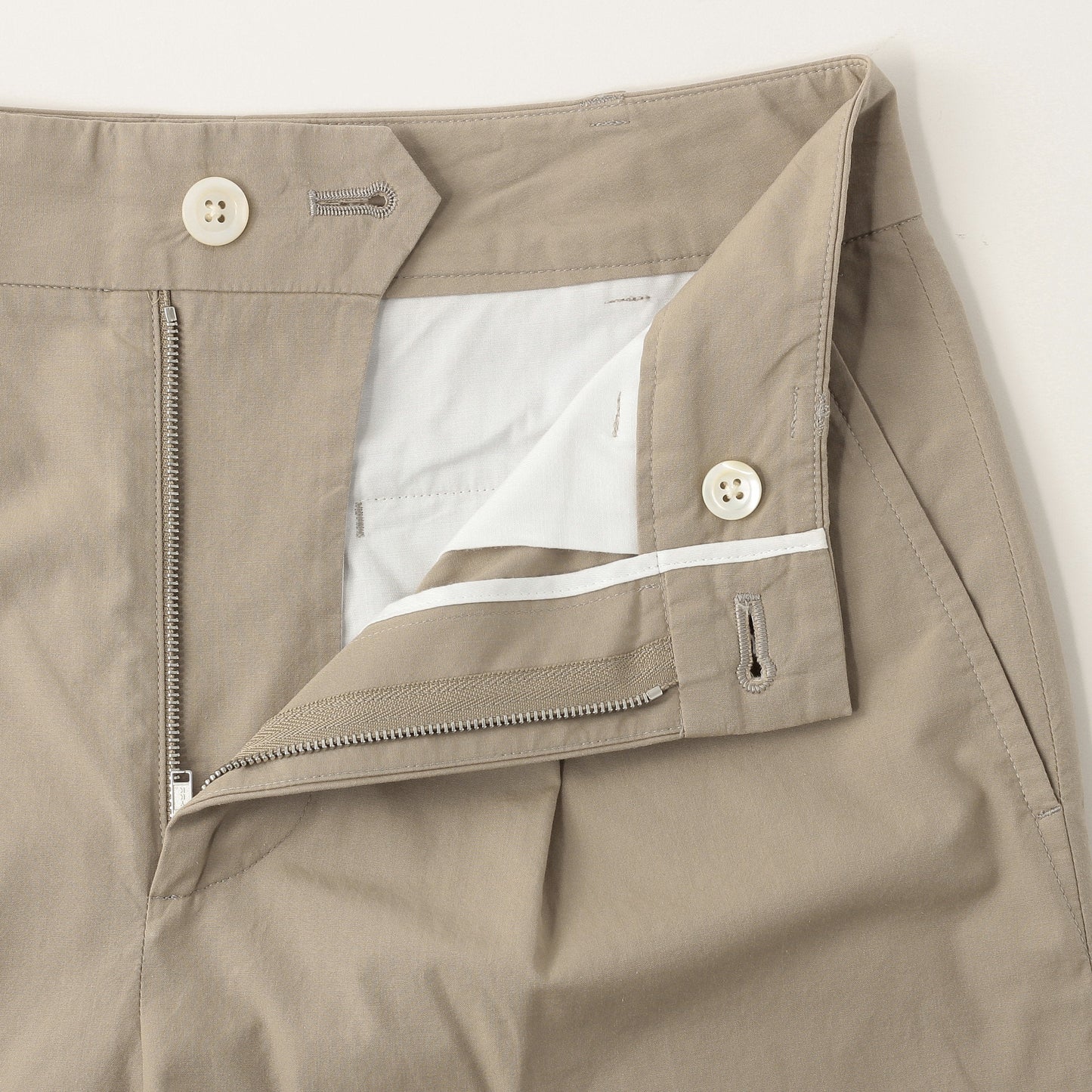 WASHED COTTON TROUSERS