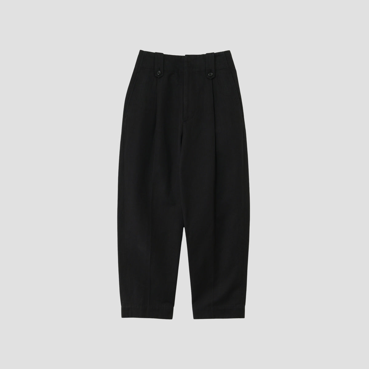 COTTON LINEN TWILL TROUSERS