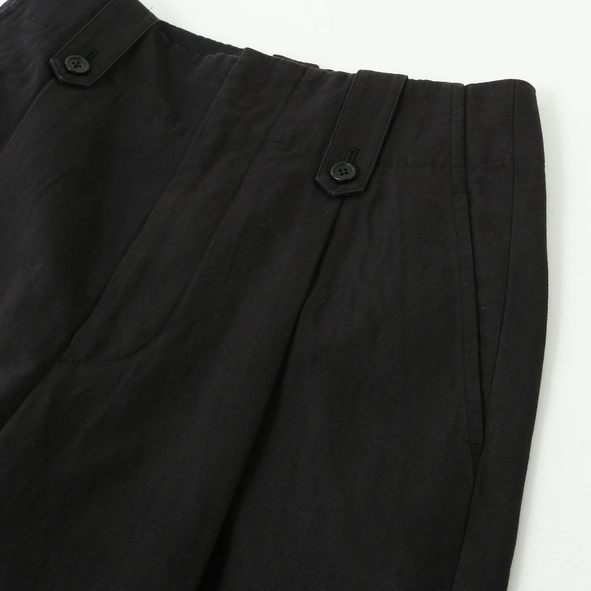 COTTON LINEN TWILL TROUSERS