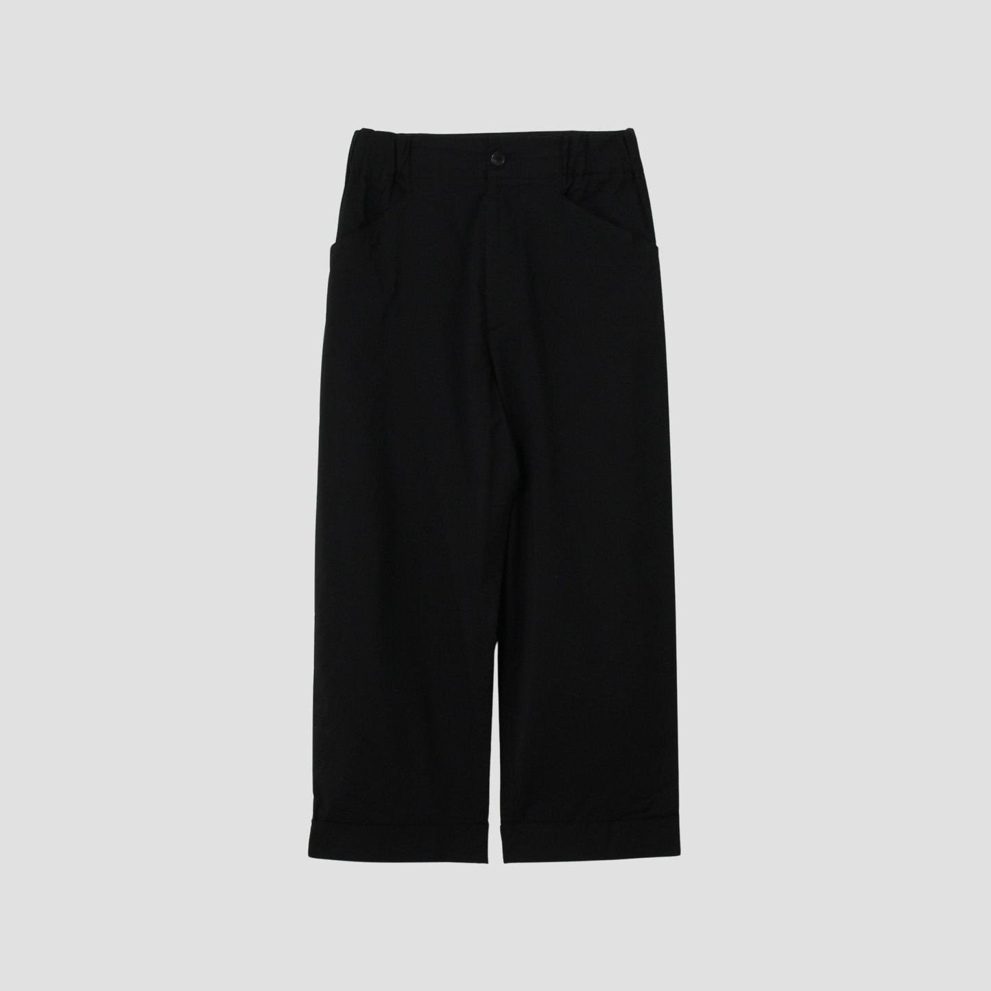 COTTON SILK POPLIN TROUSERS