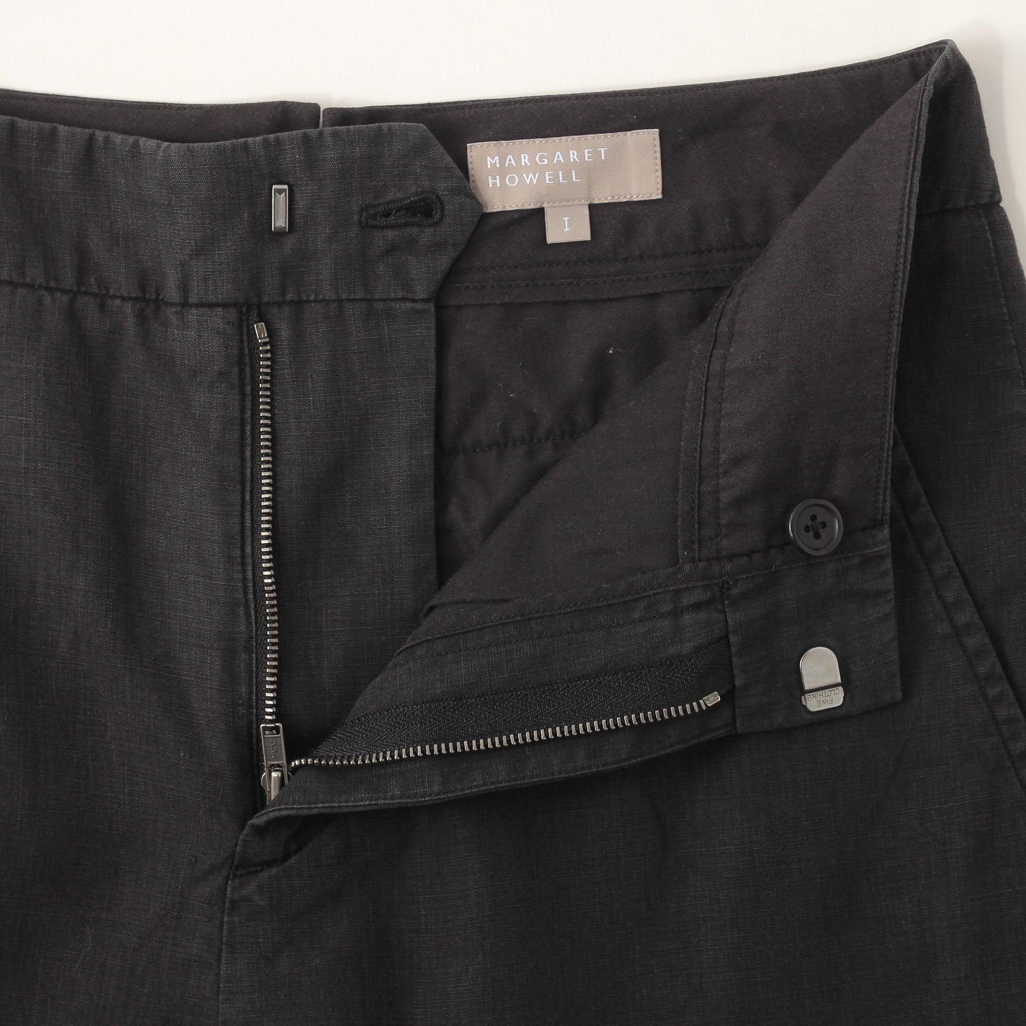 HIGH DENSE LINEN TROUSERS
