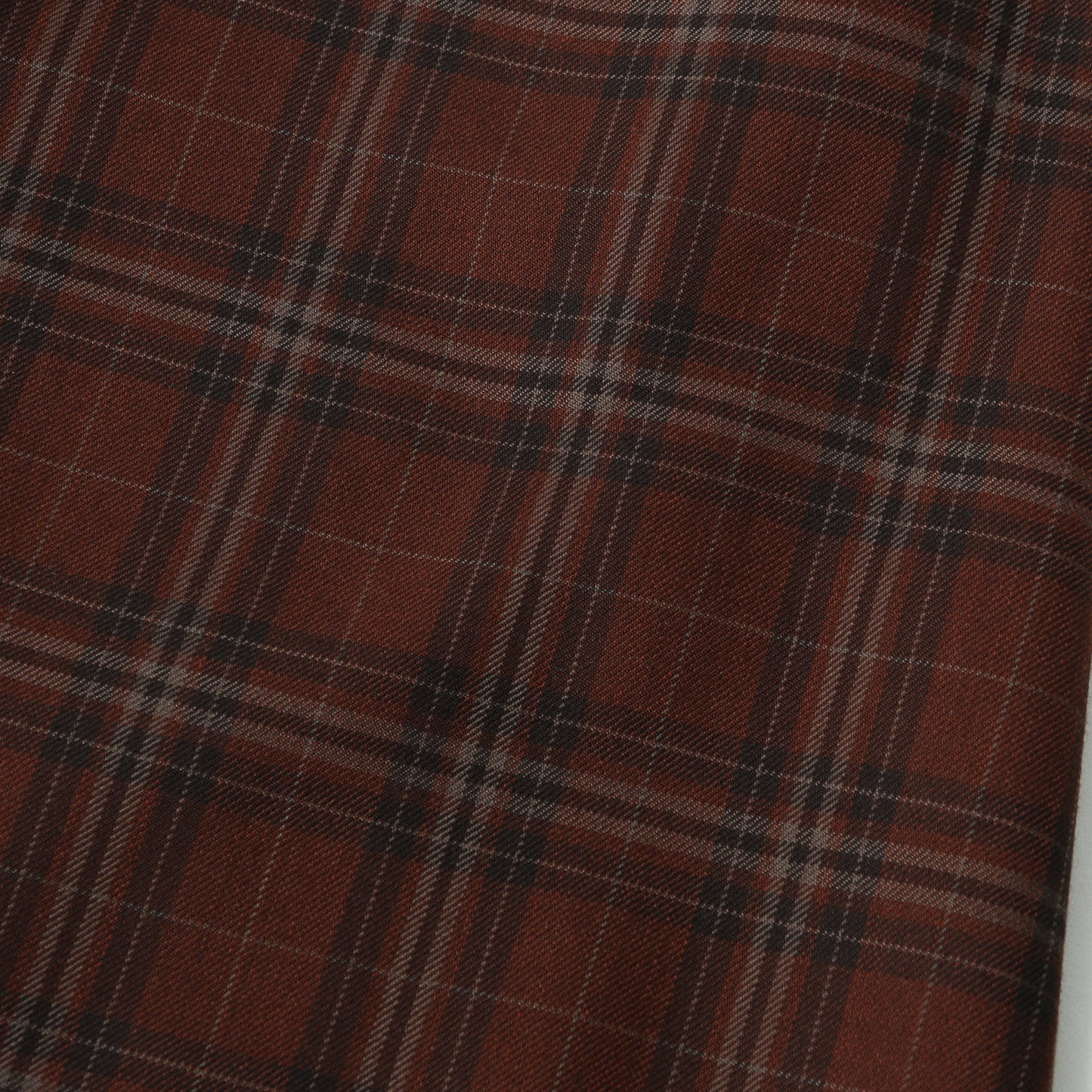 TONAL CHECK WOOL SKIRT