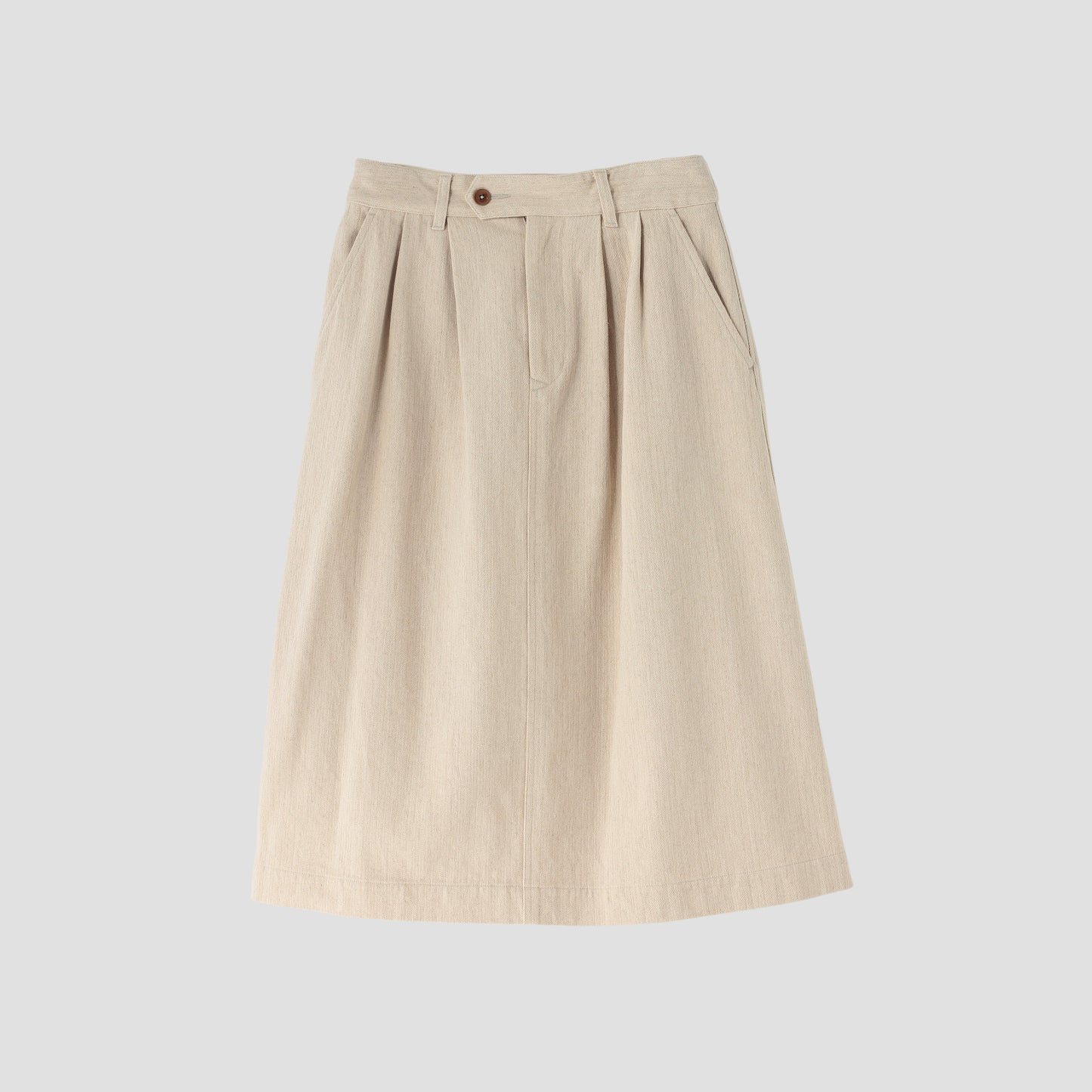 COTTON LINEN HERRINGBONE(MHL SHOP限定) SKIRT