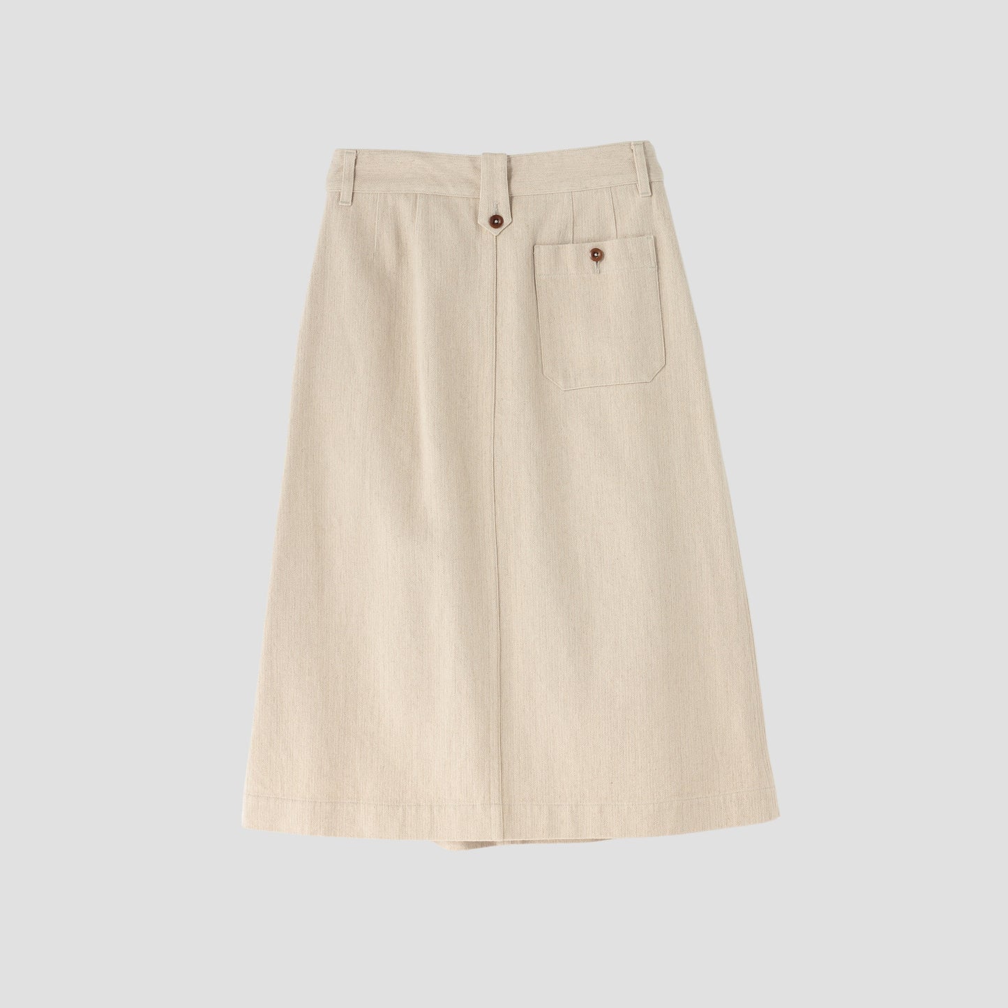 COTTON LINEN HERRINGBONE(MHL SHOP限定) SKIRT