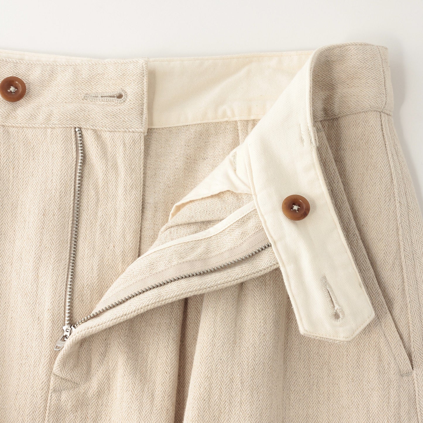 COTTON LINEN HERRINGBONE(MHL SHOP限定) SKIRT