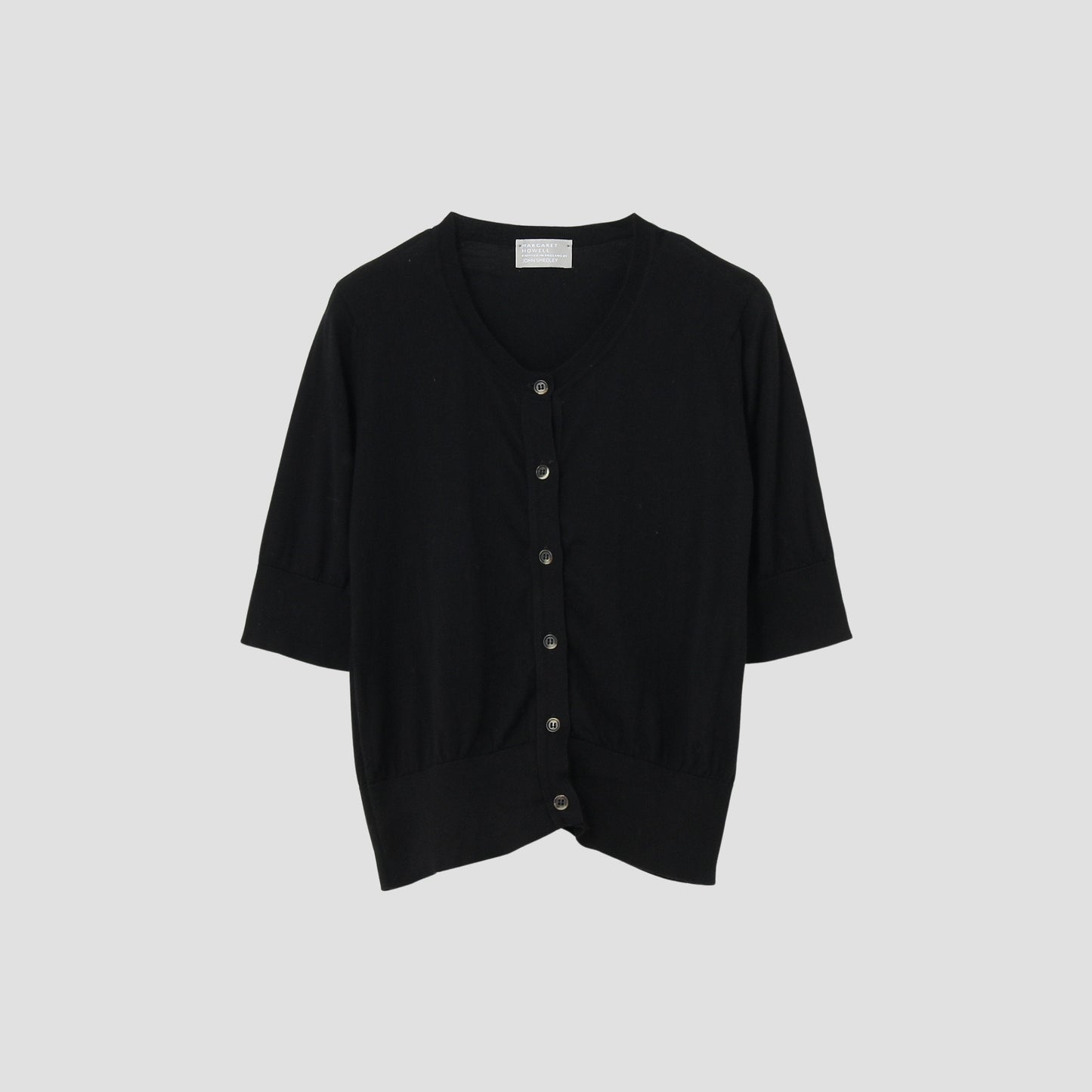 SEA ISLAND COTTON HIGH RIB CARDIGAN KNIT