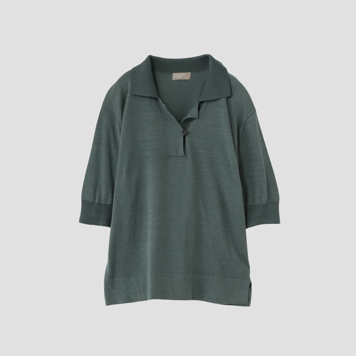 COTTON SILK POLO KNIT